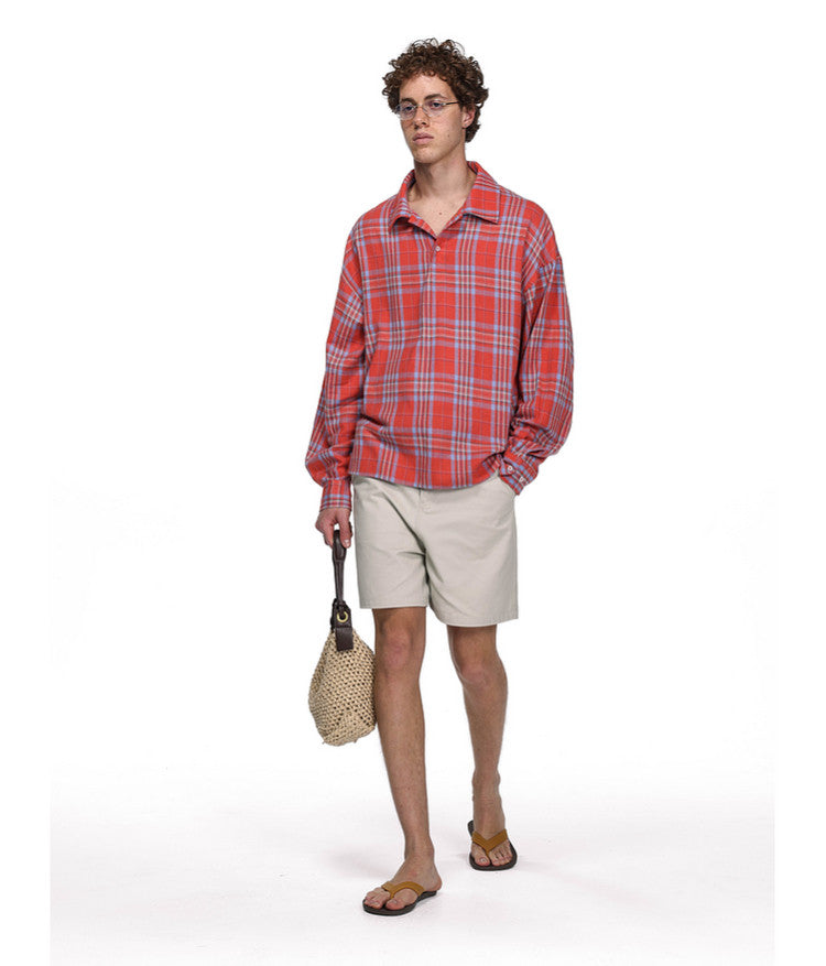 Unisex Open-Neck Shirt