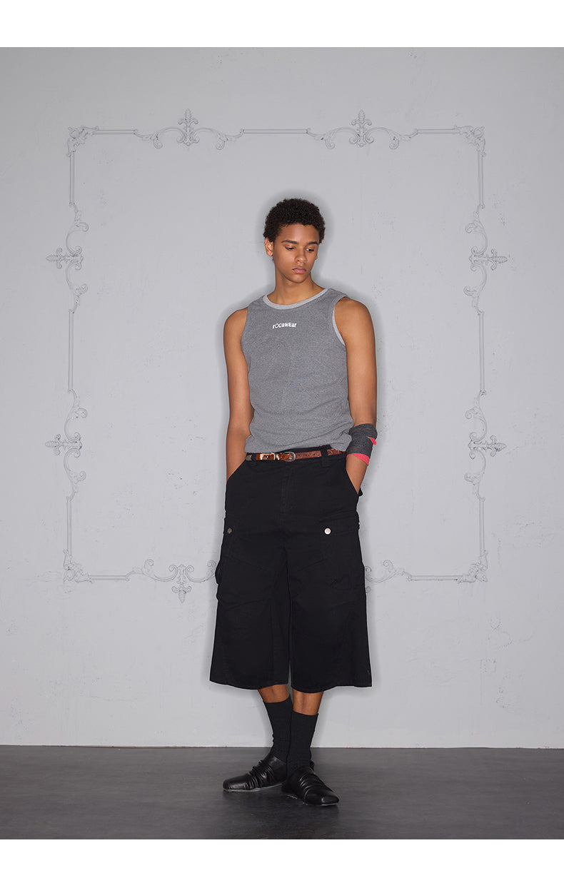 Three-Dimensional Pocket Workwear Shorts