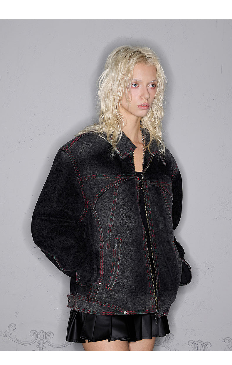 Washed Short Boxy Jacket