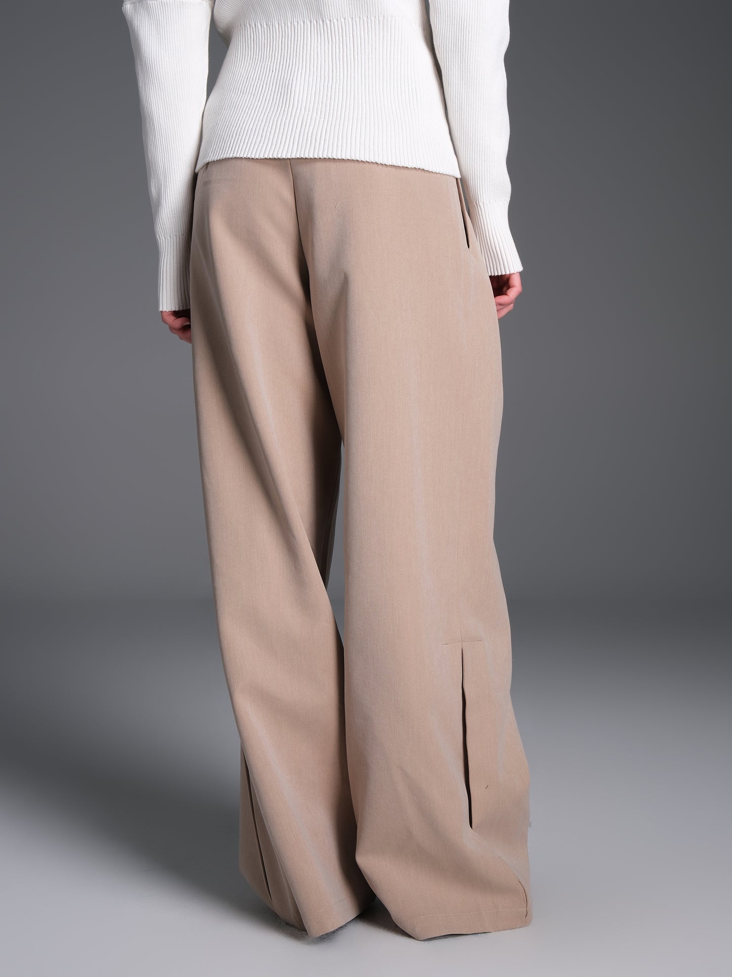 Double Pleated Straight Pants