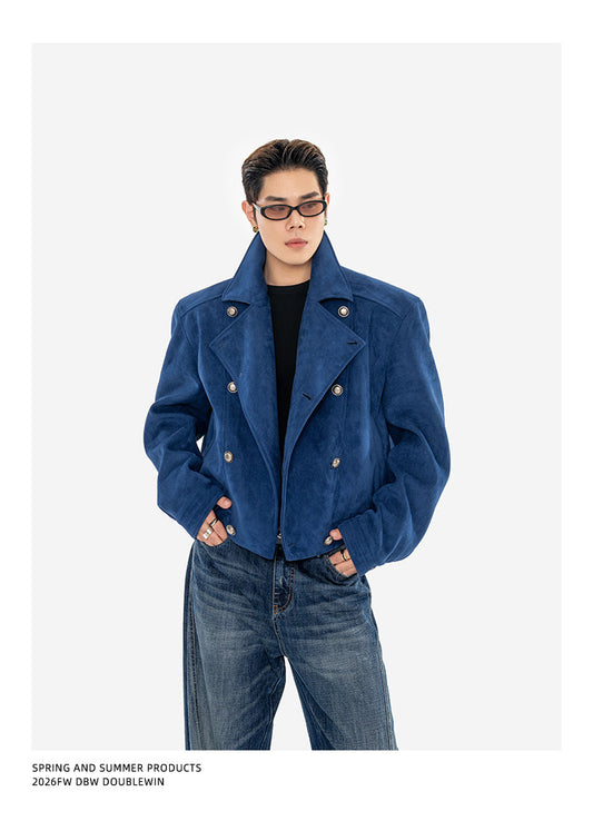 Matte Suede Short Jacket
