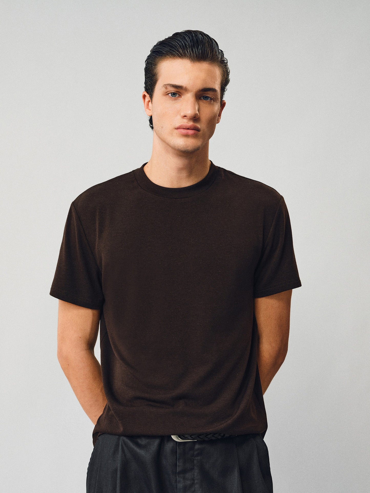 Cream-Touch Wool Round-Neck T-Shirt