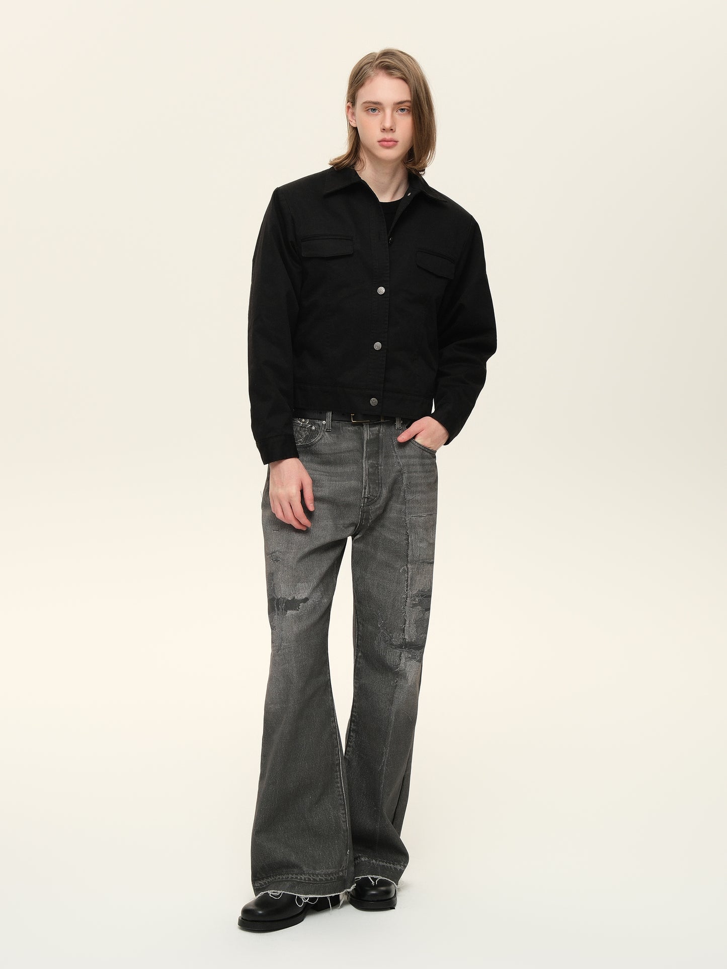 Pocket Short Wide Jacket