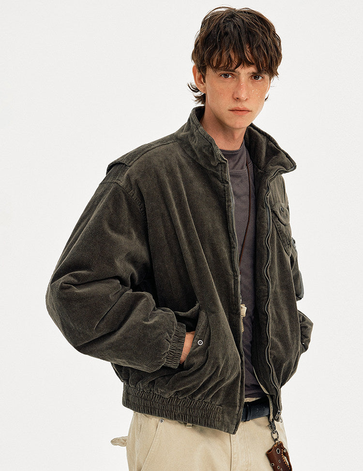 Stylish Corduroy Workwear Jacket