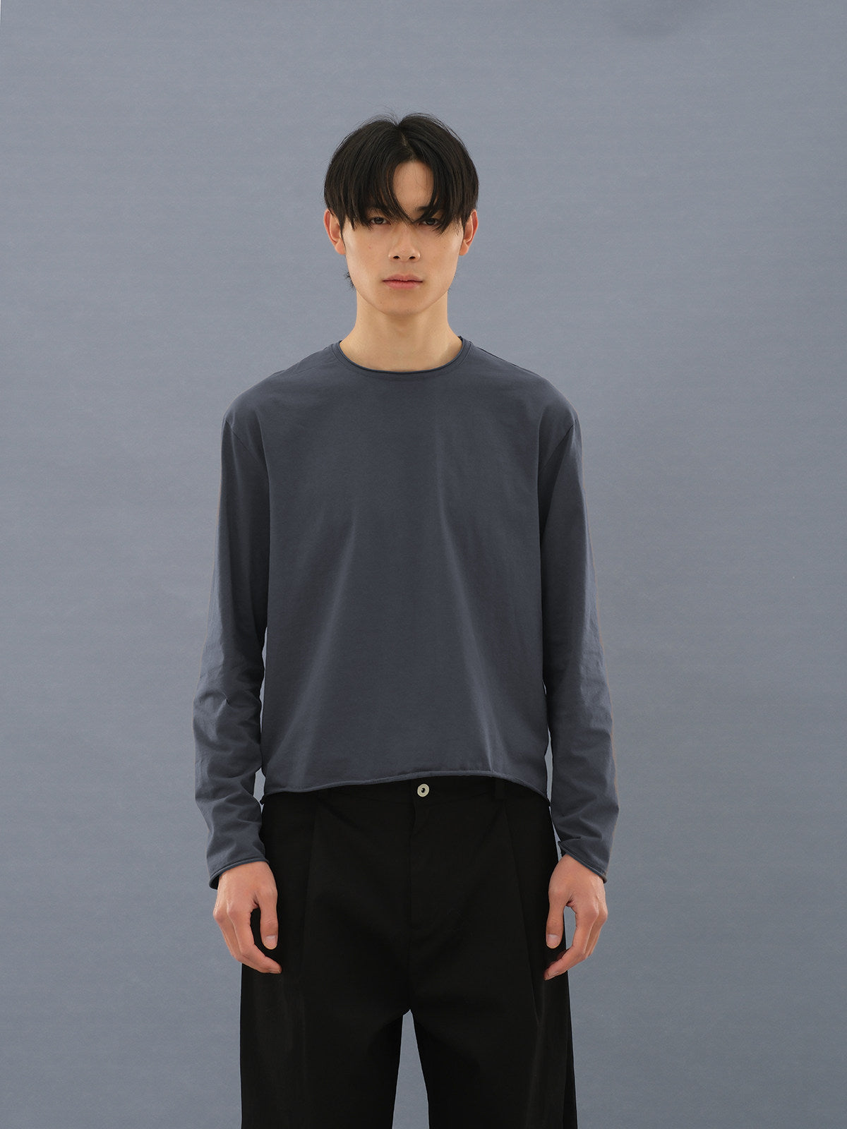 T-shirt with Roll-Up Sleeves