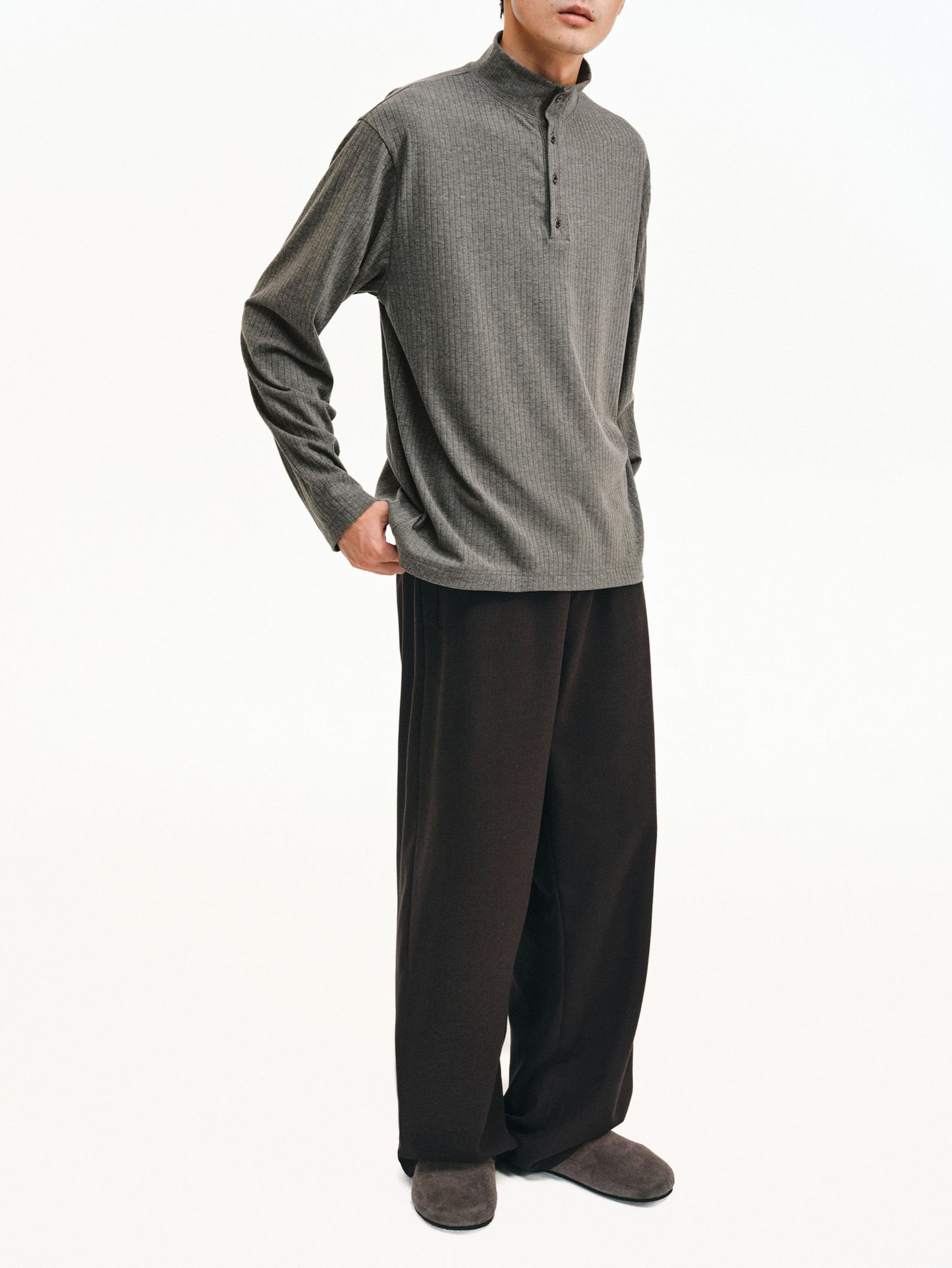 Half-High Collar Shirt