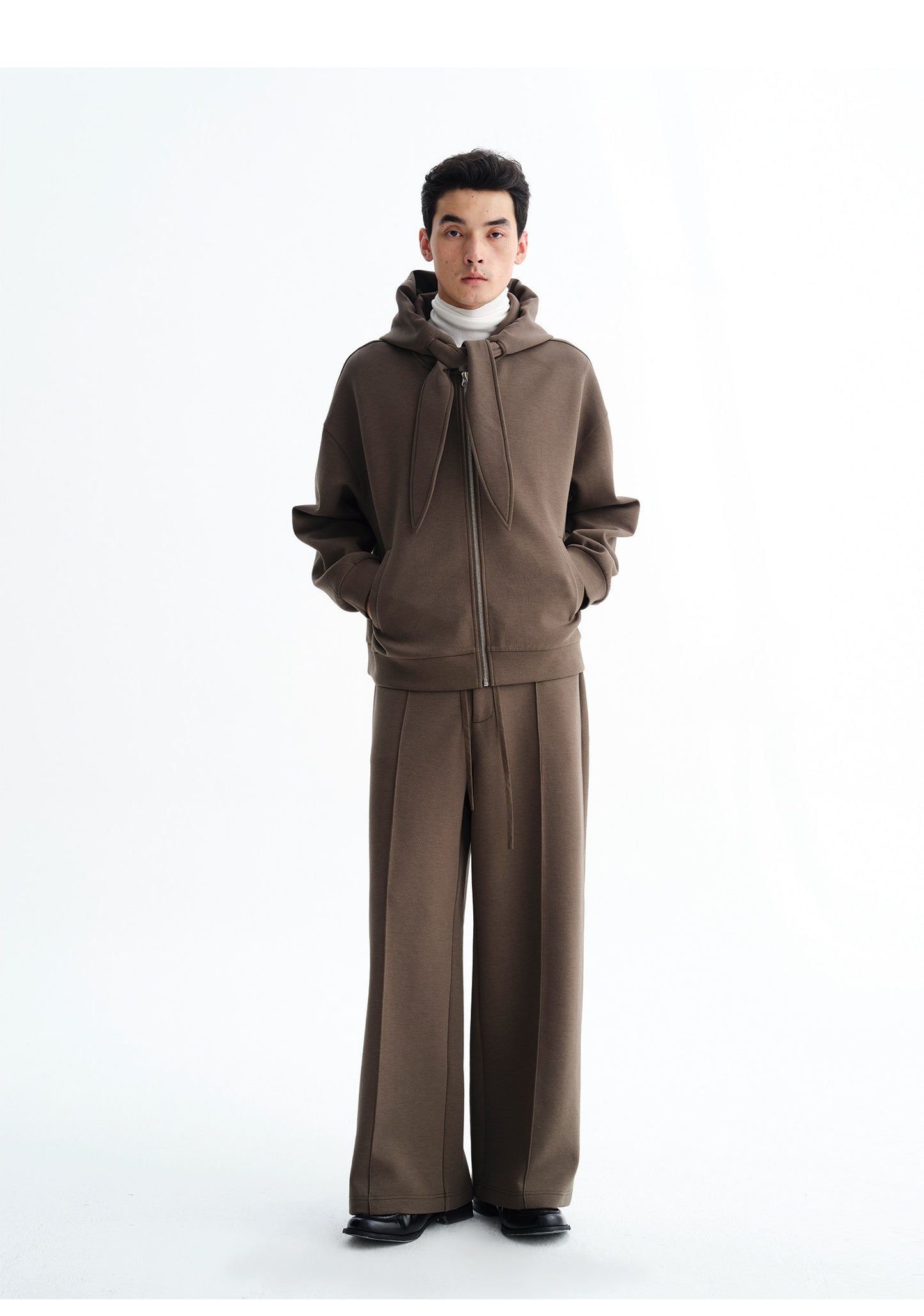 Oversized Bowtie Hooded Sweatshirt