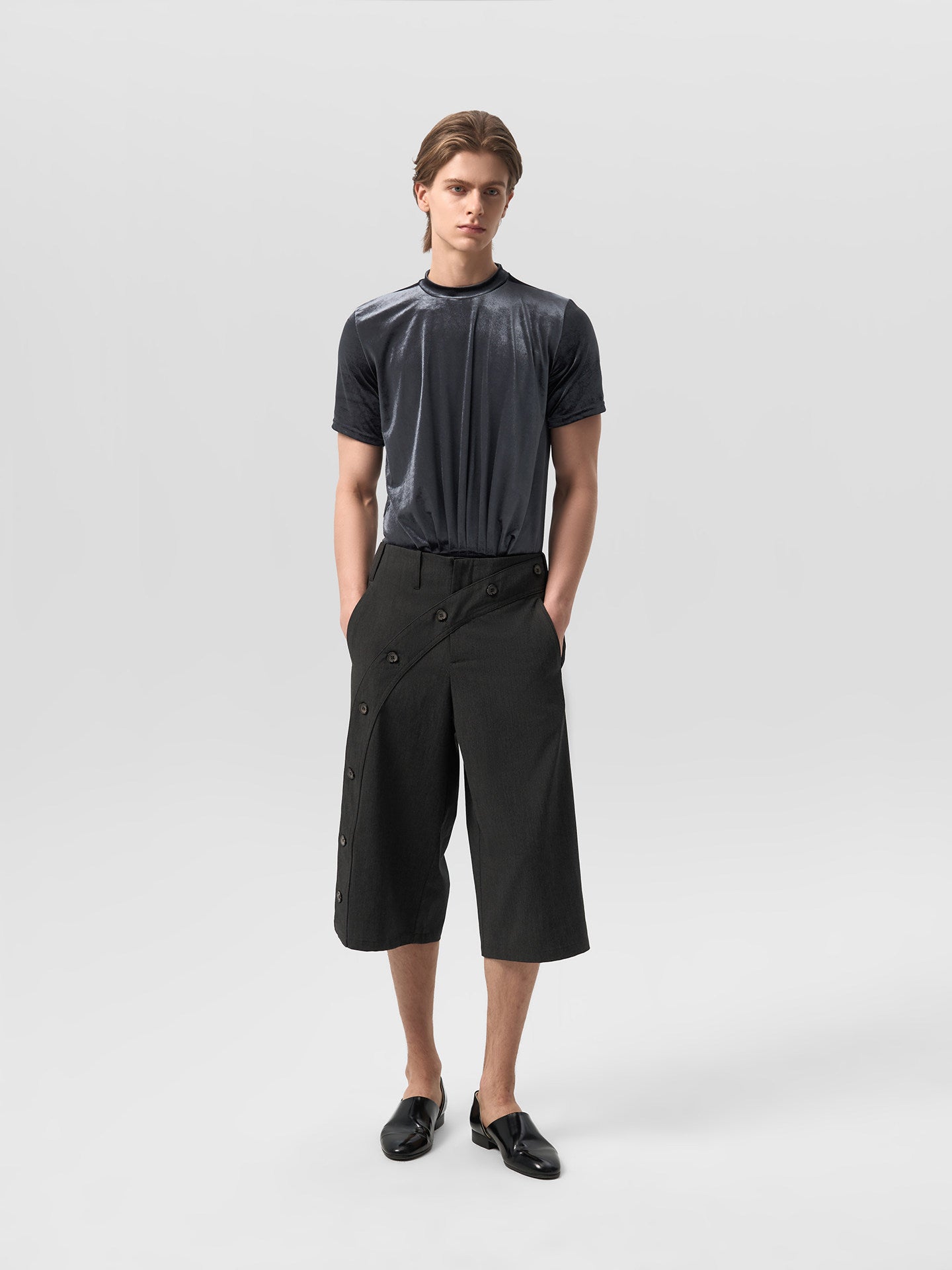 Velvet Mini Turtleneck T-Shirt