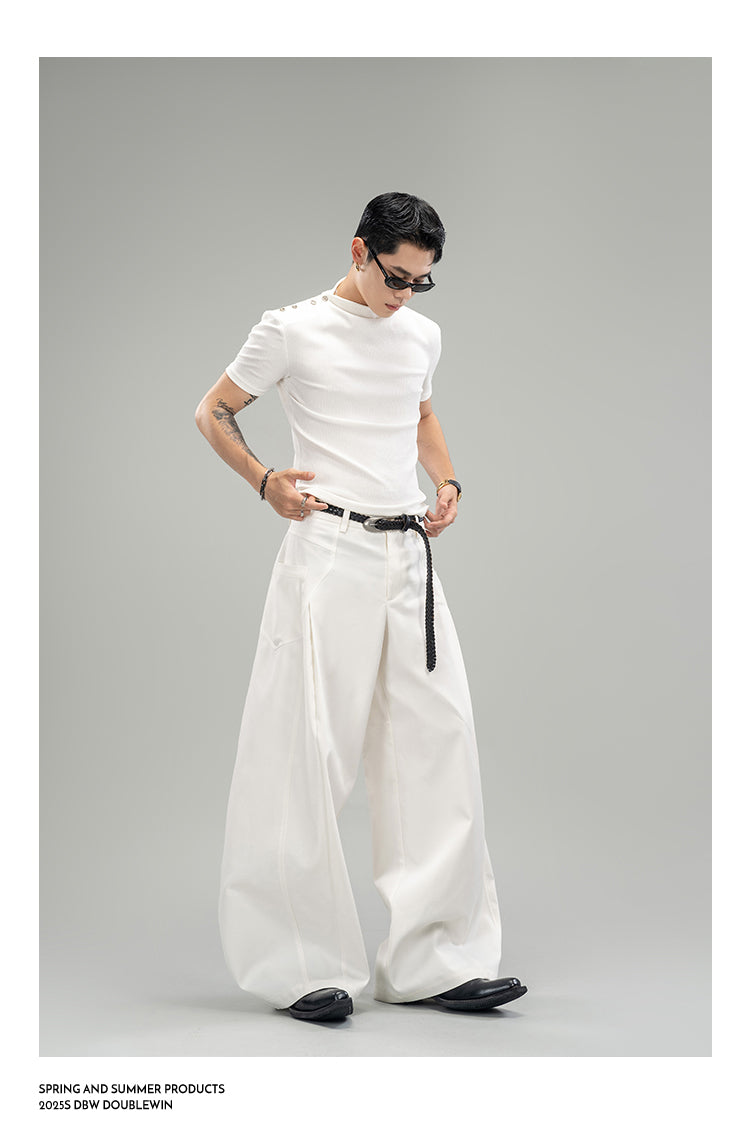 Deconstructed Casual Pants