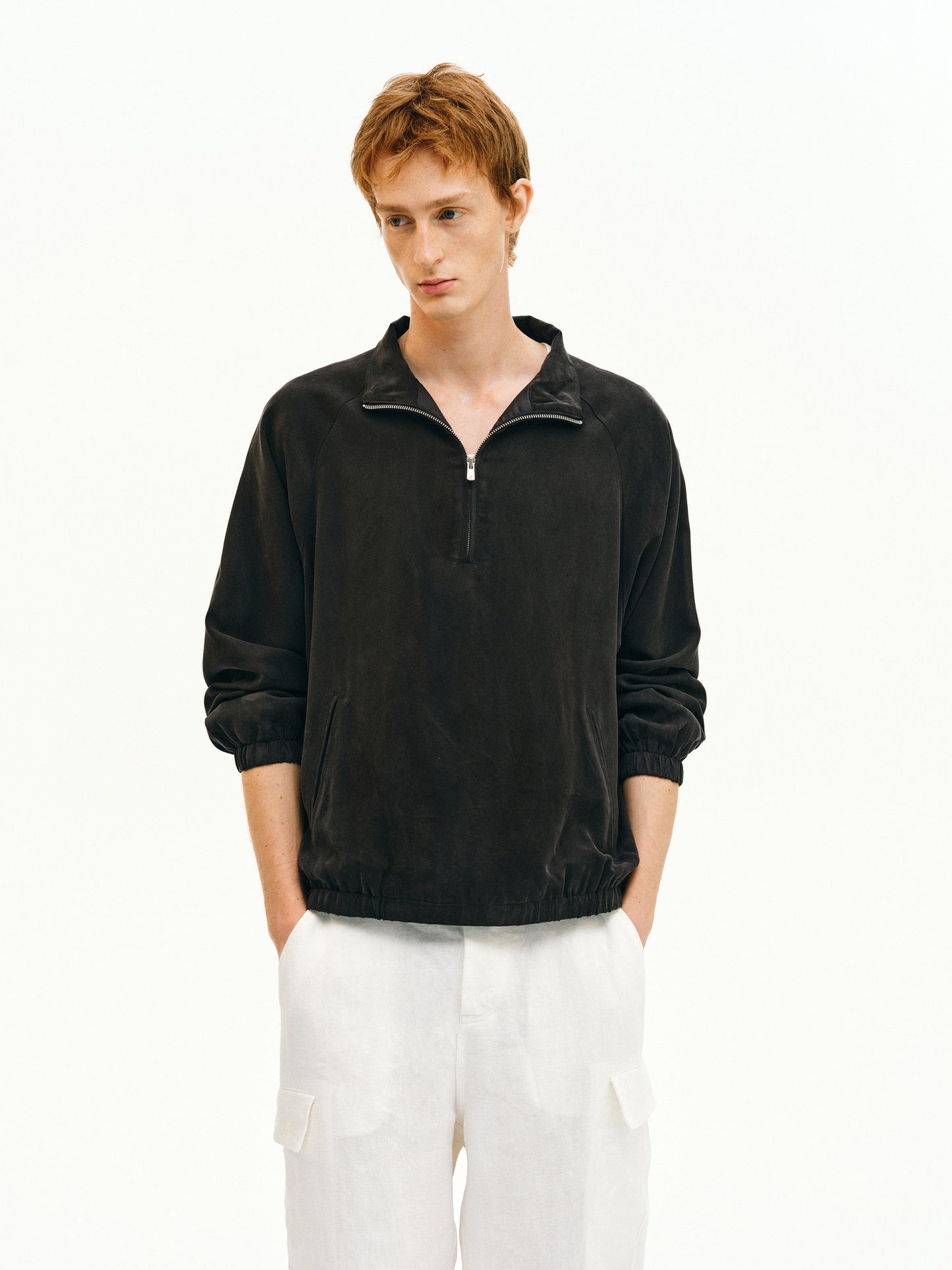 Half-Zip Raglan Sleeve Jacket