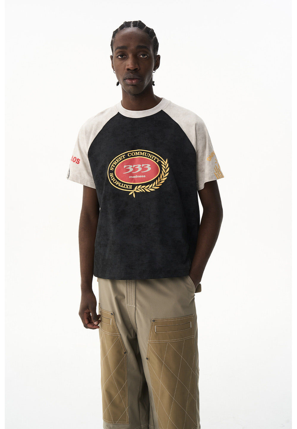 Wax Print Raglan T-Shirt