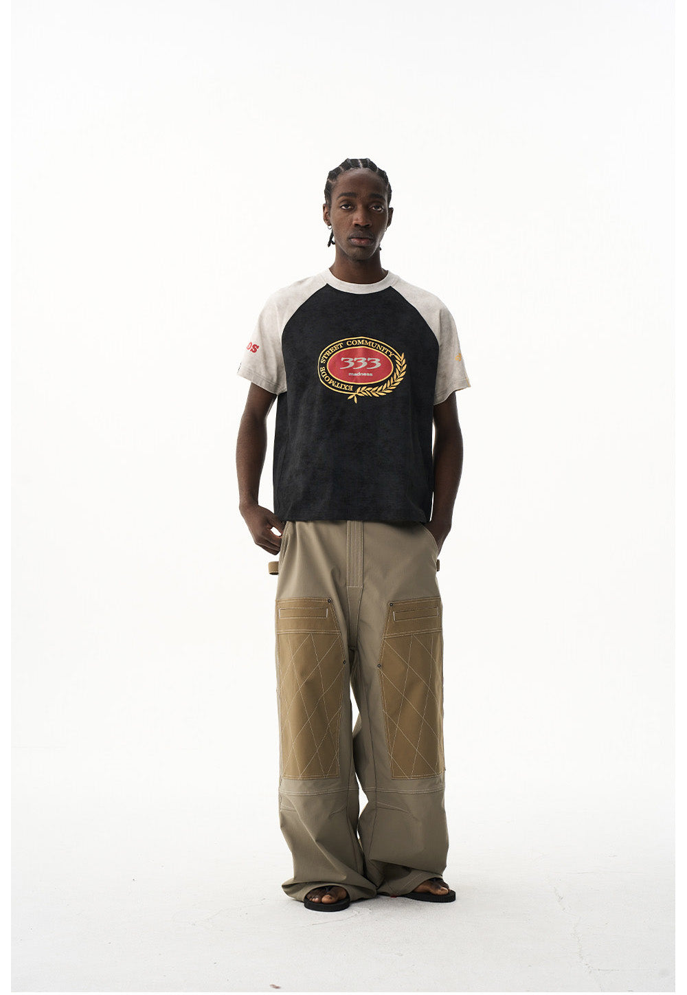 Wax Print Raglan T-Shirt