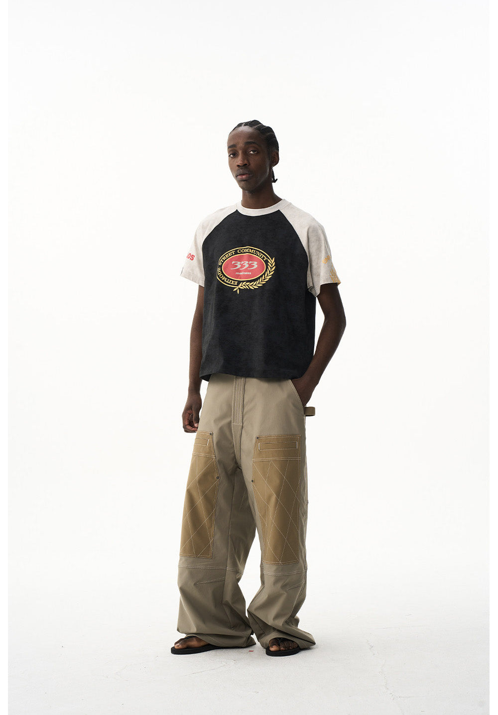 Wax Print Raglan T-Shirt