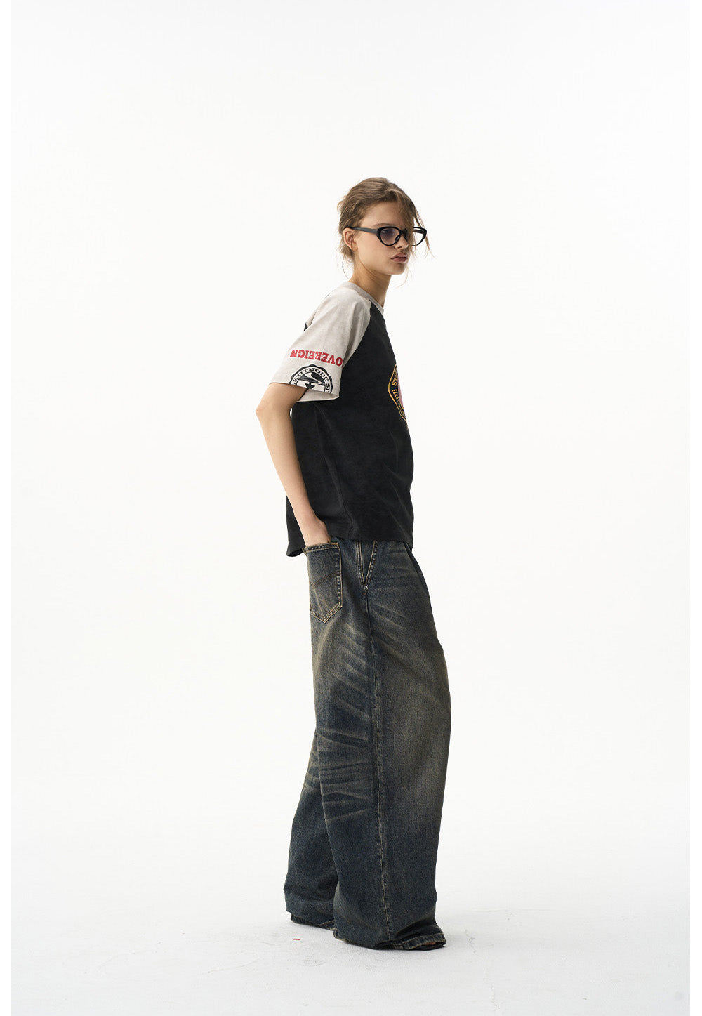 Wax Print Raglan T-Shirt