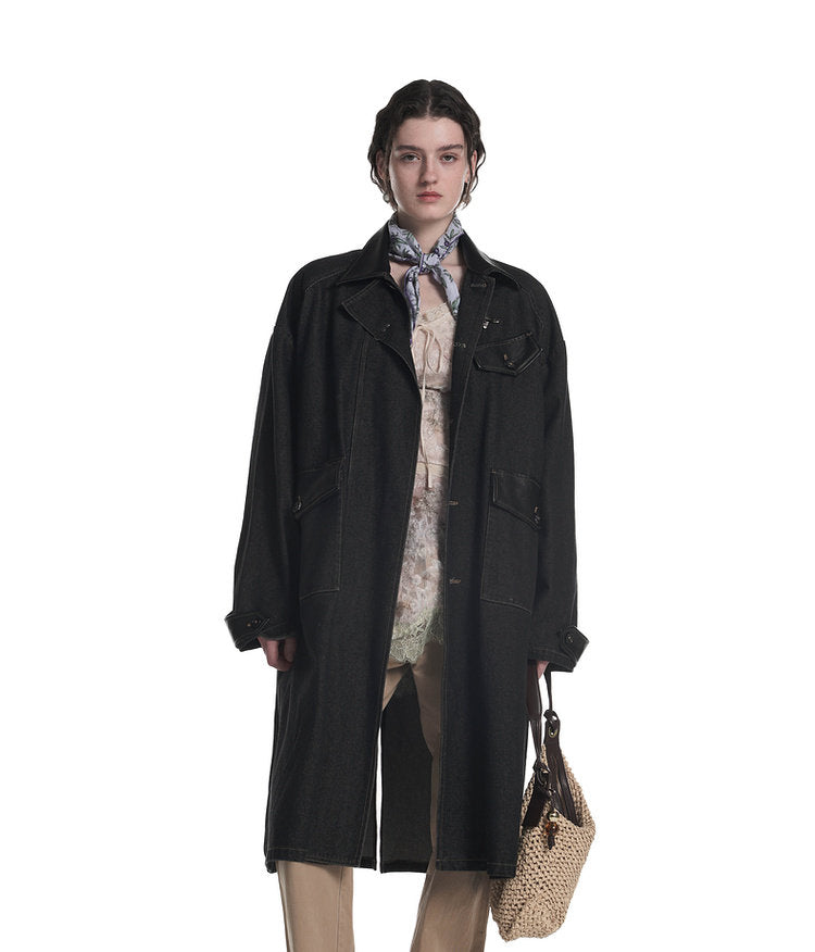 Patchwork Trench Coat