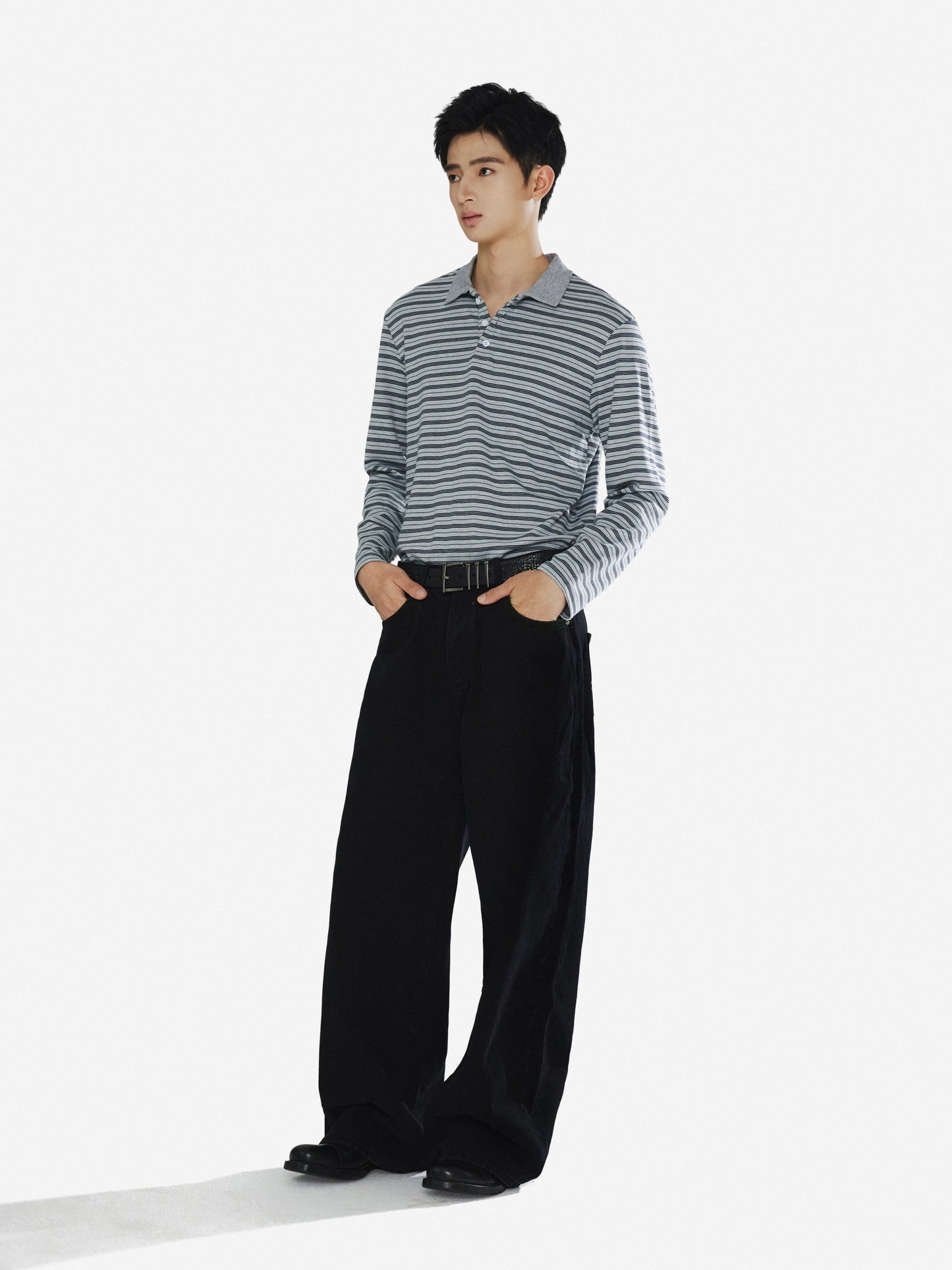 Loose-Fit Soft Polo Shirt