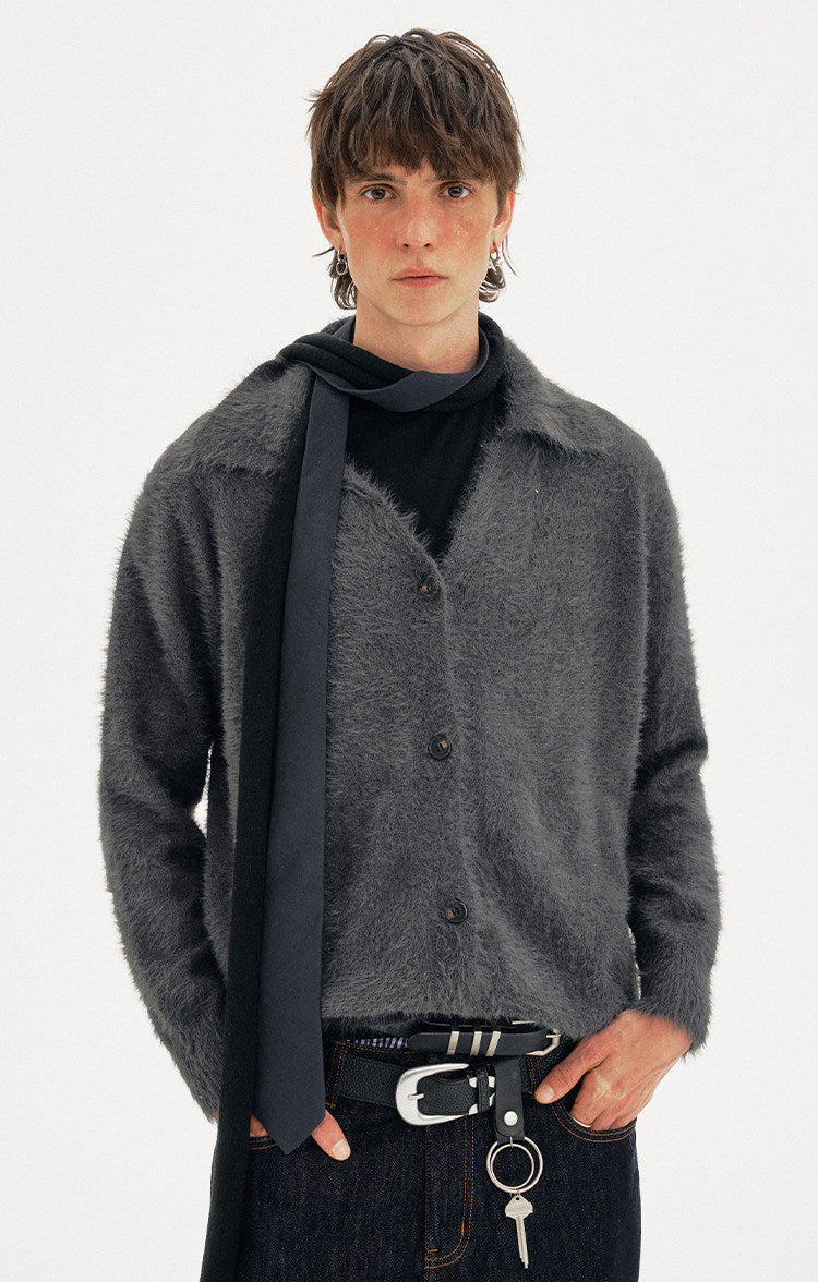 Relaxed Style Soft V-Neck Cardigan