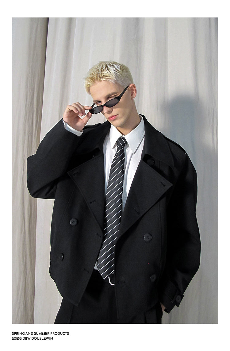 Large Lapel Trench Coat