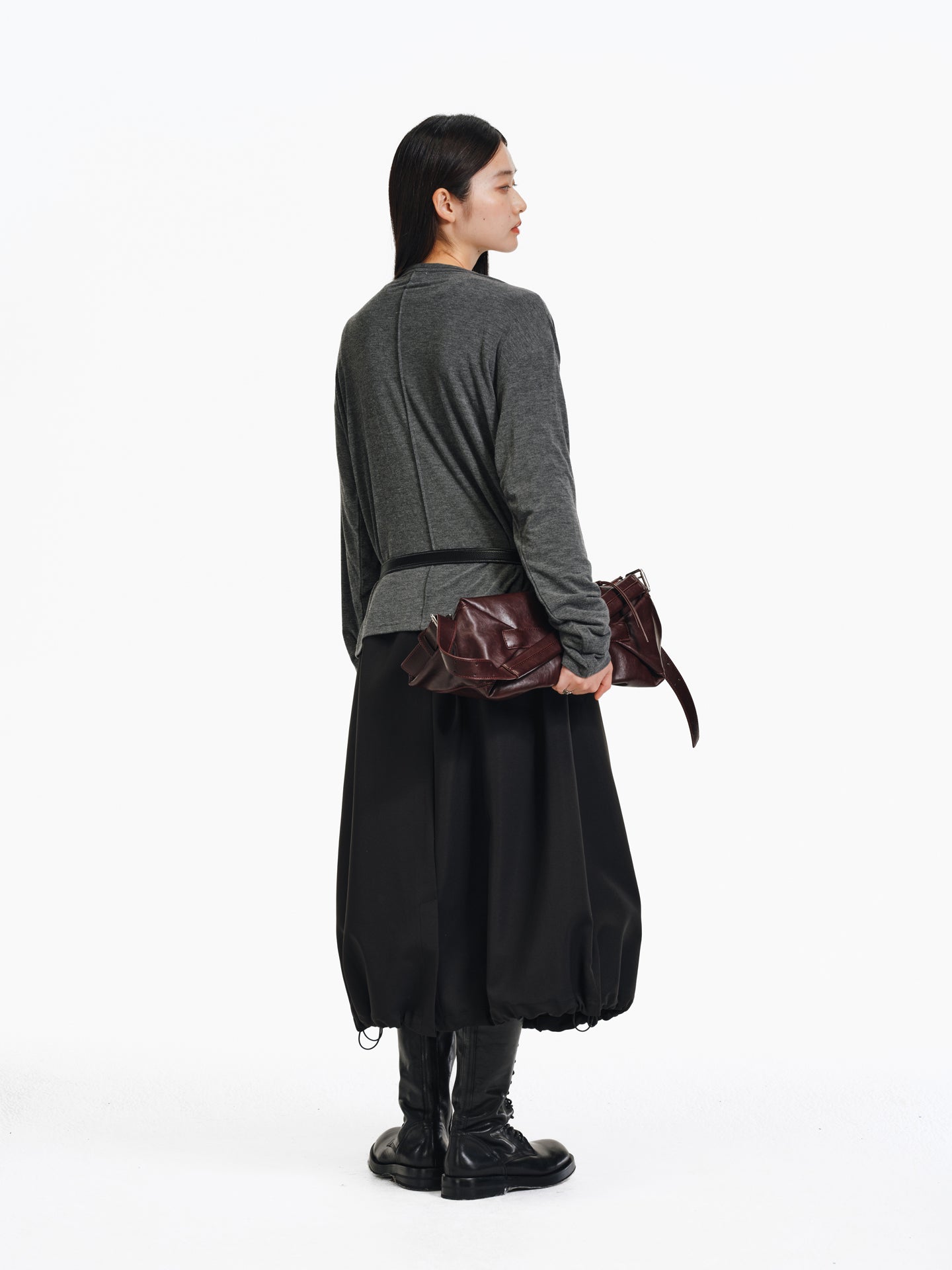 Pleated Collar T-Shirt