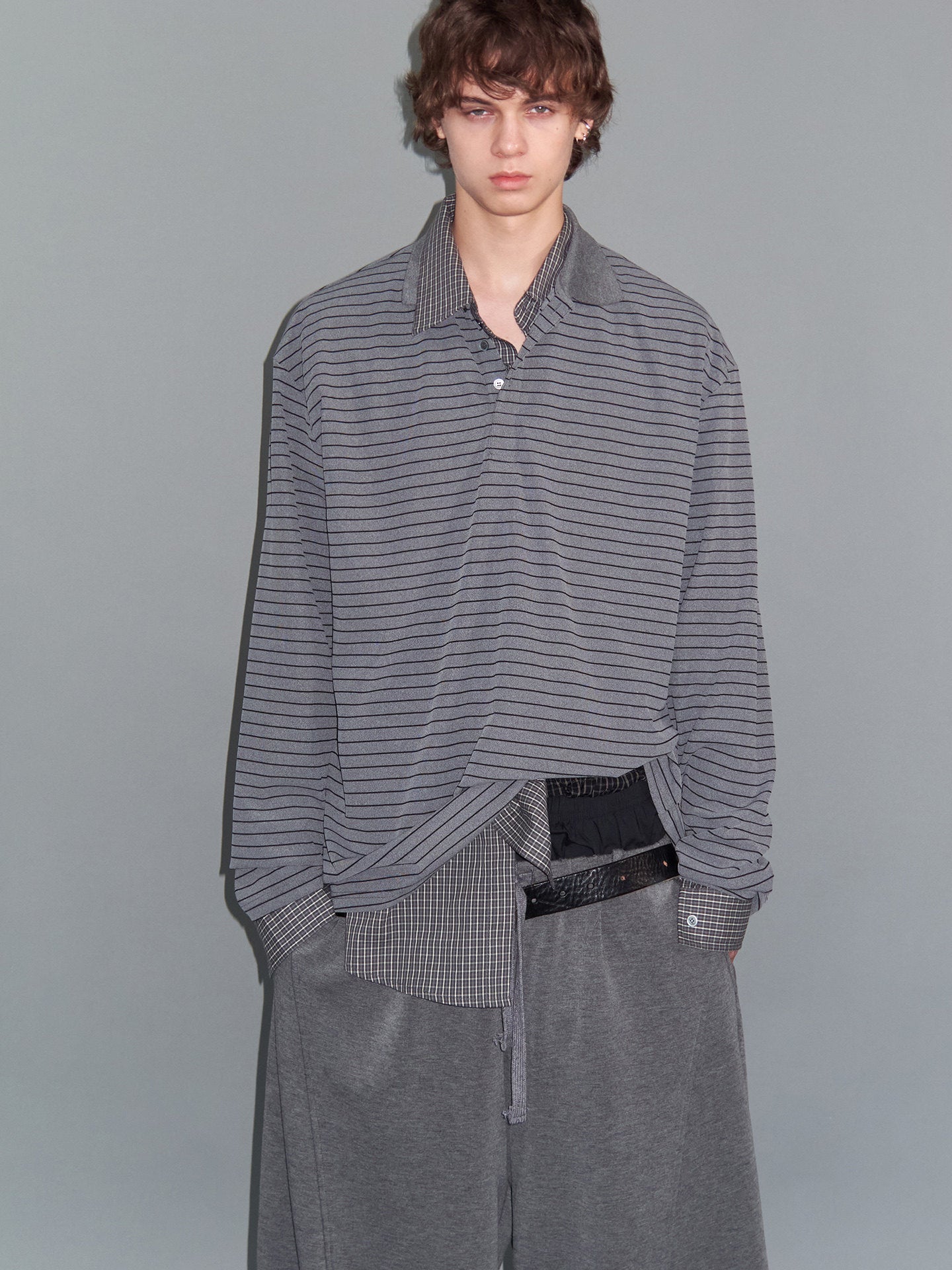 Simple Striped Polo Shirt