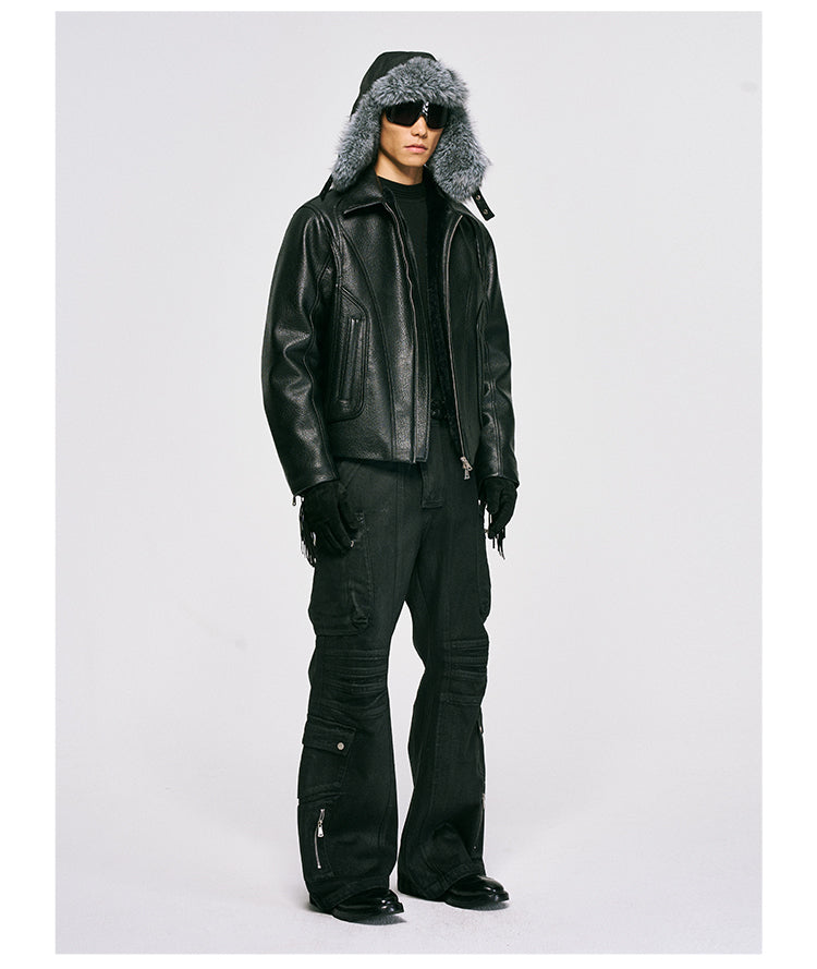Waxed Shell Casual Pants