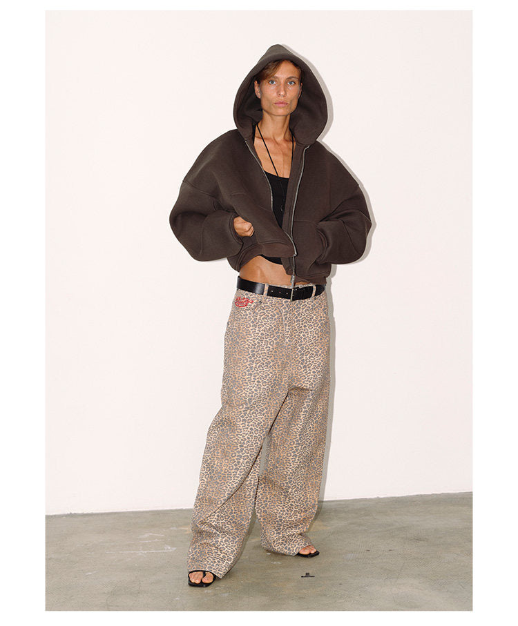 Oversized Zip-Up Sweatshirt