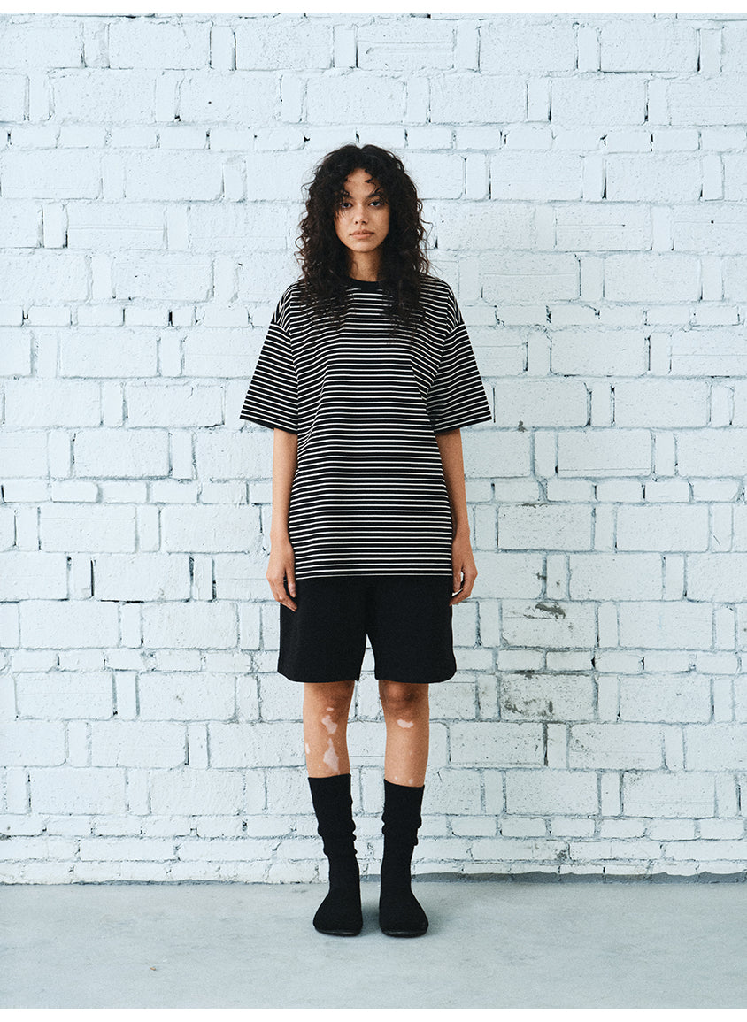 Striped Round Neck T-Shirt