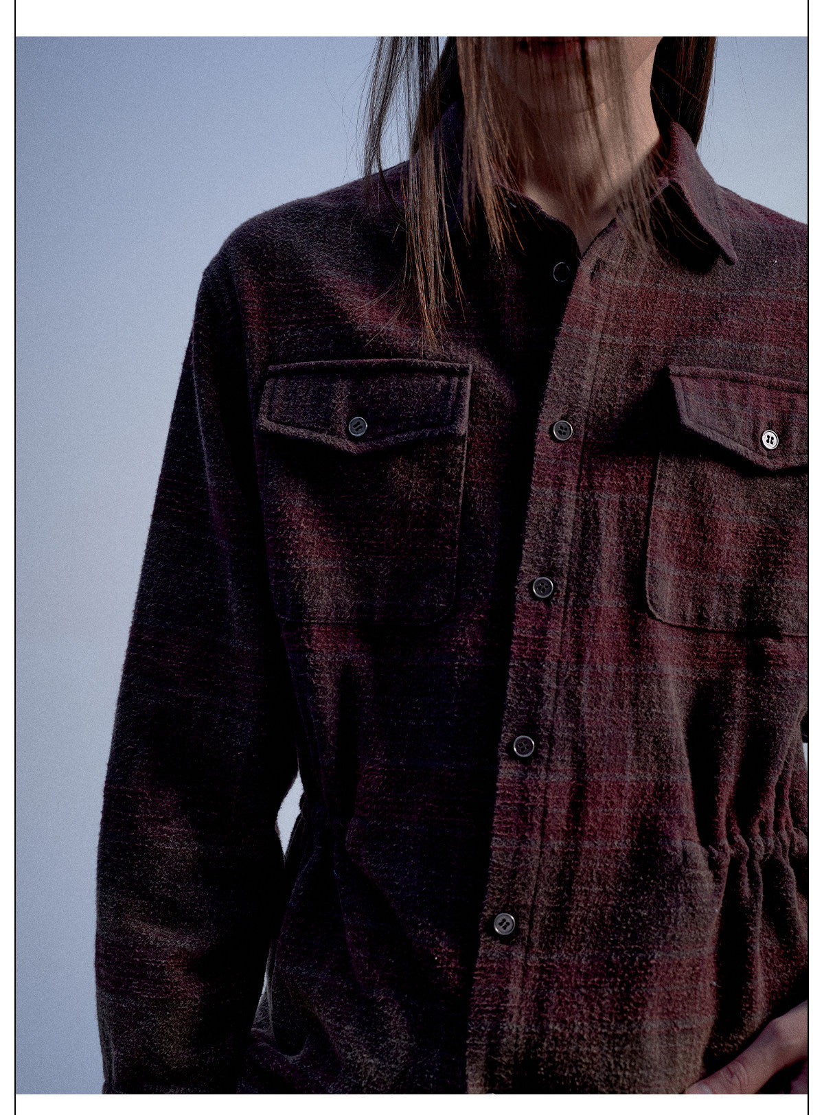 Vintage Check Pattern Hunting Shirt