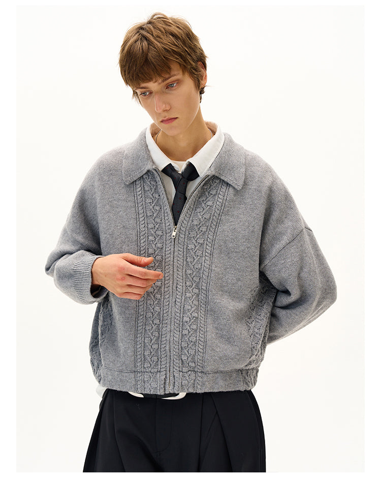 Retro Jacquard Cardigan