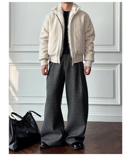 Distressed Wool Jacket