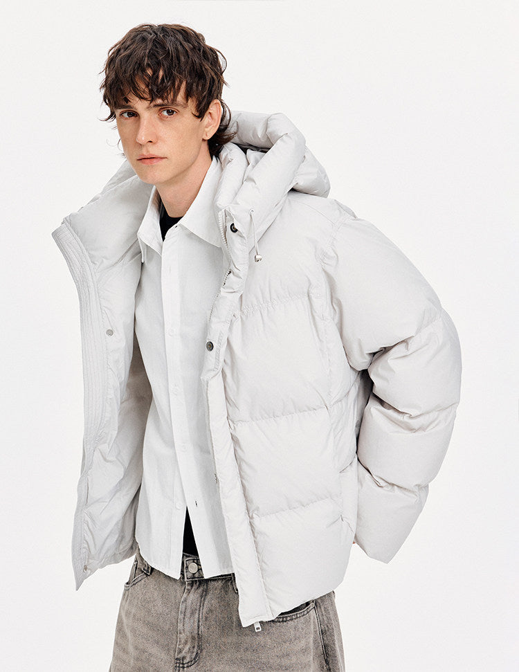 Warm Lightweight Down Jacket with Hood