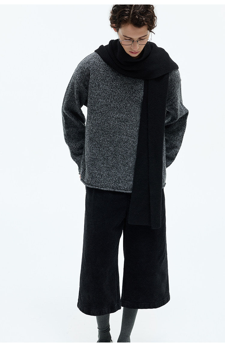 Classic Narrow Crew Neck Sweater