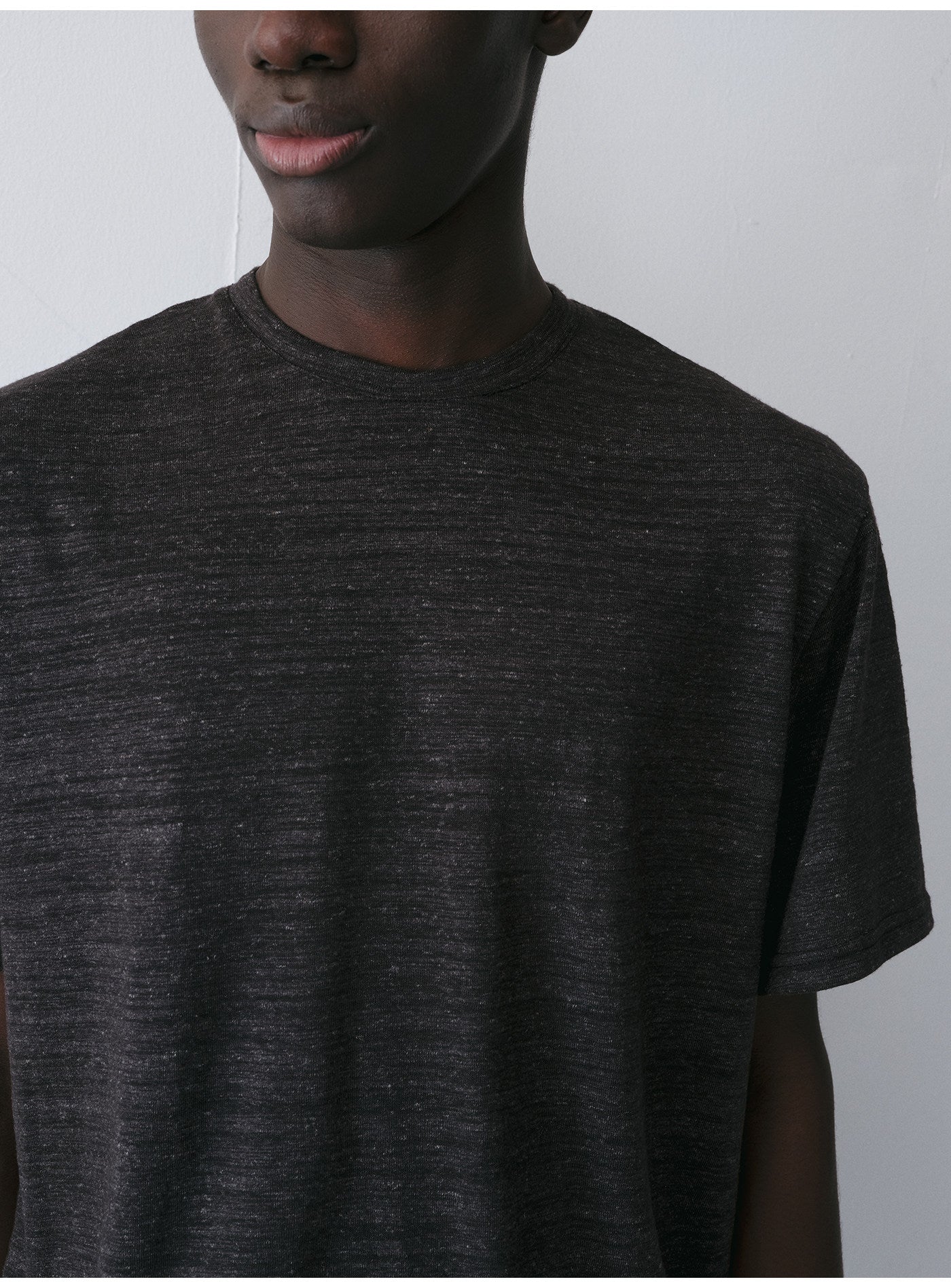 Linen-Blend Short-Sleeve T-Shirt