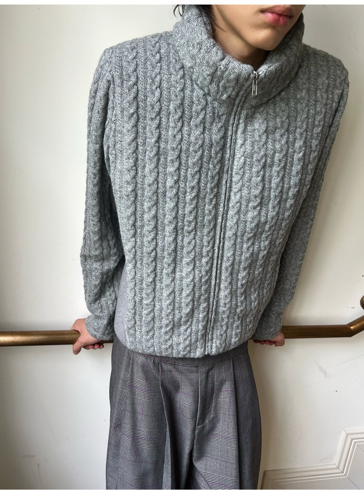 Lightweight Wool Knit Jacket