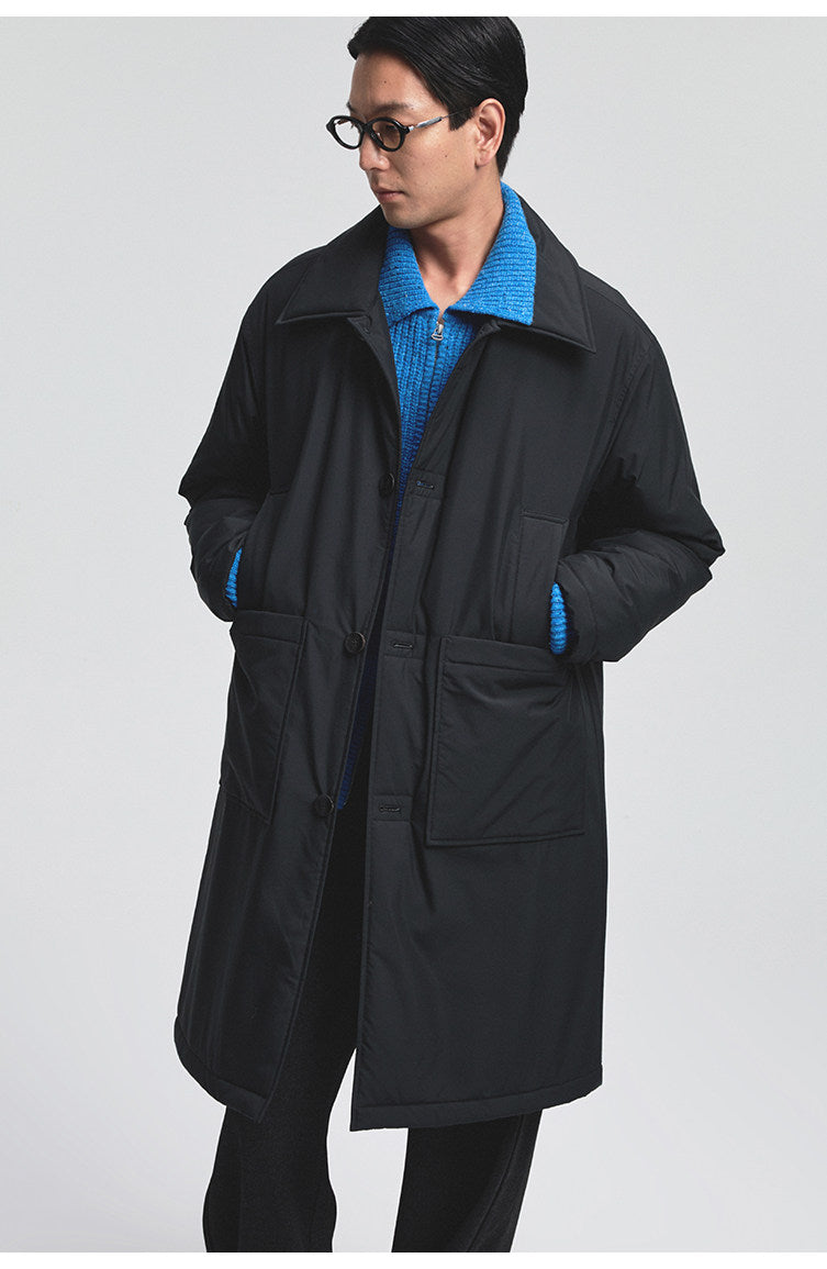Multi-Pocket Quilted Coat