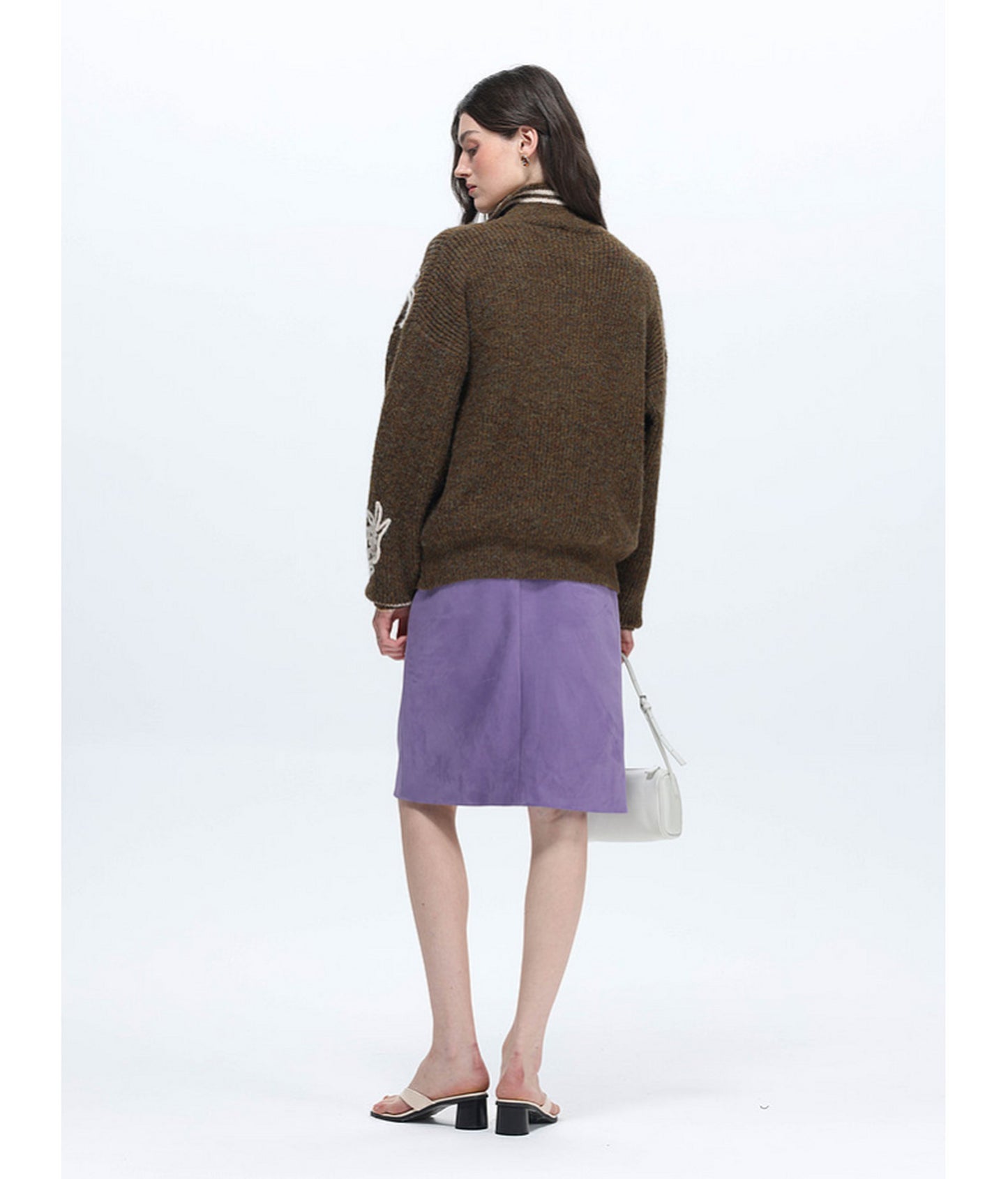 Vintage Wool-Blend Fringed Sweater