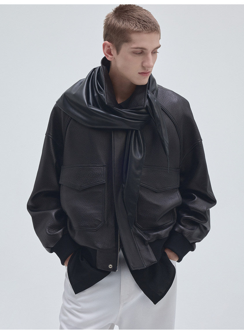 Form-Grain Sheepskin Pocket Jacket