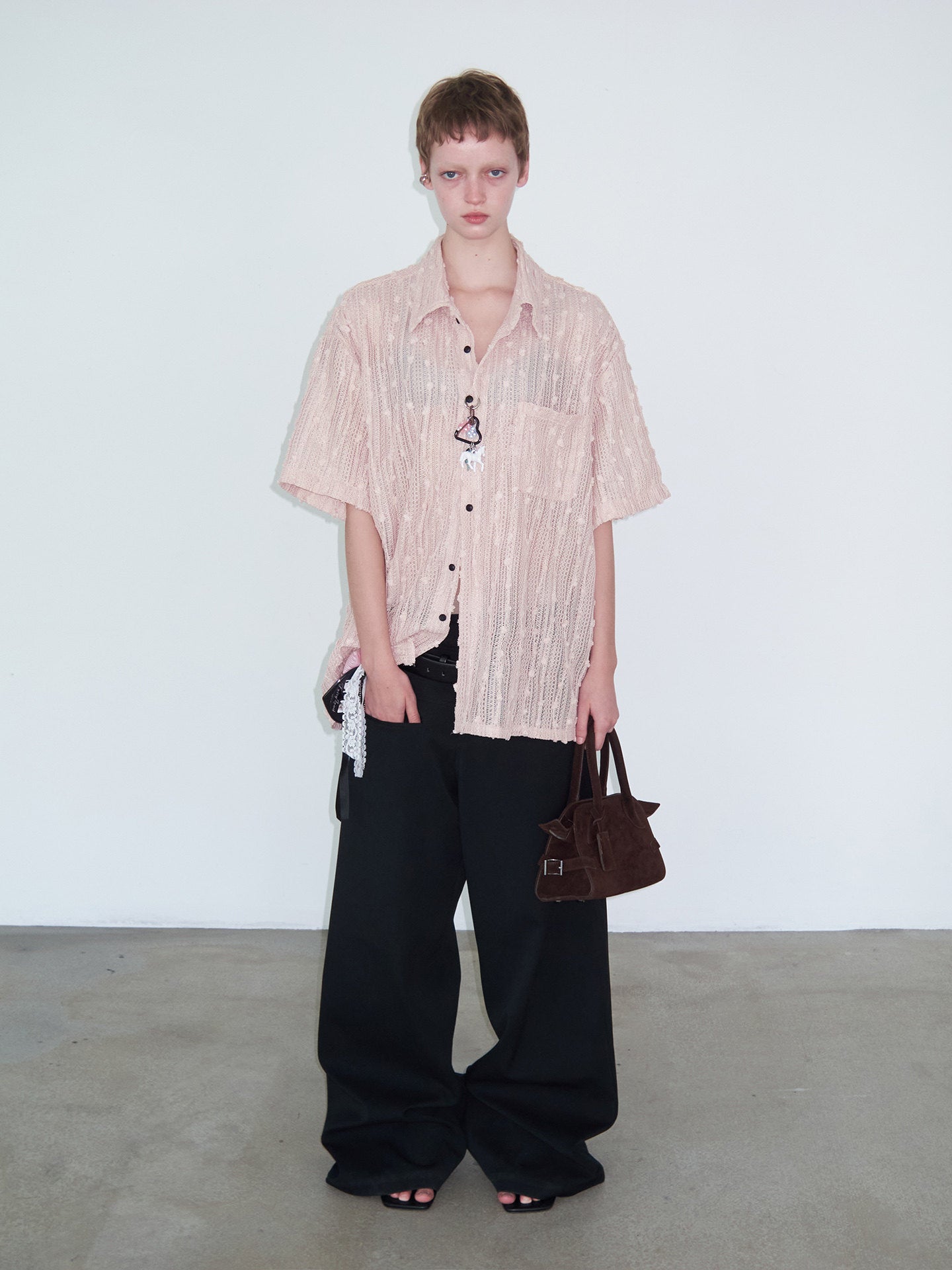 Hollow Crochet Shirt