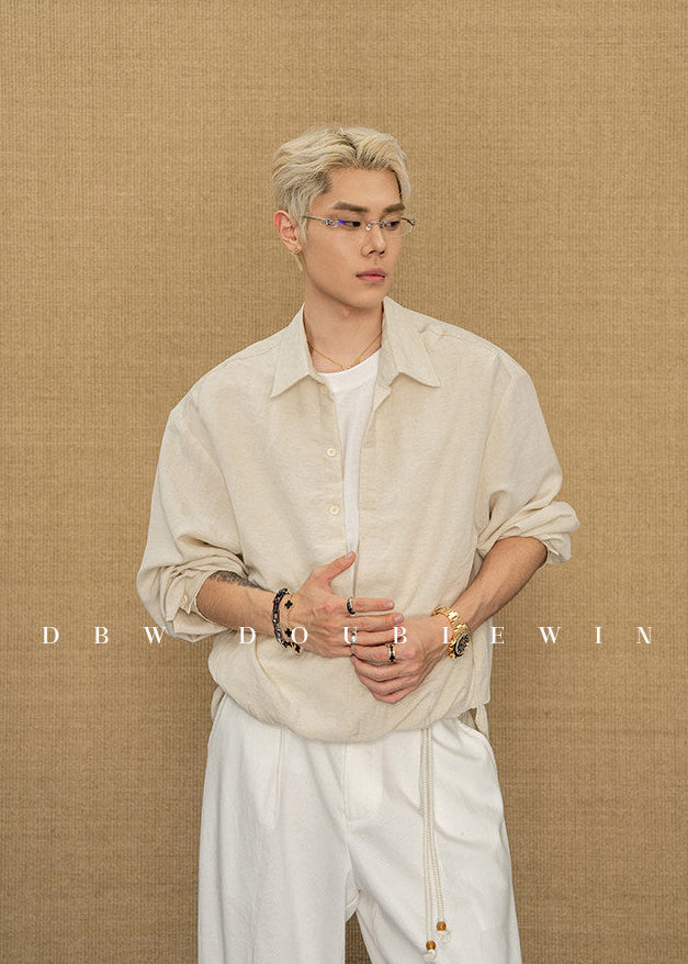 Faux two-piece shirt