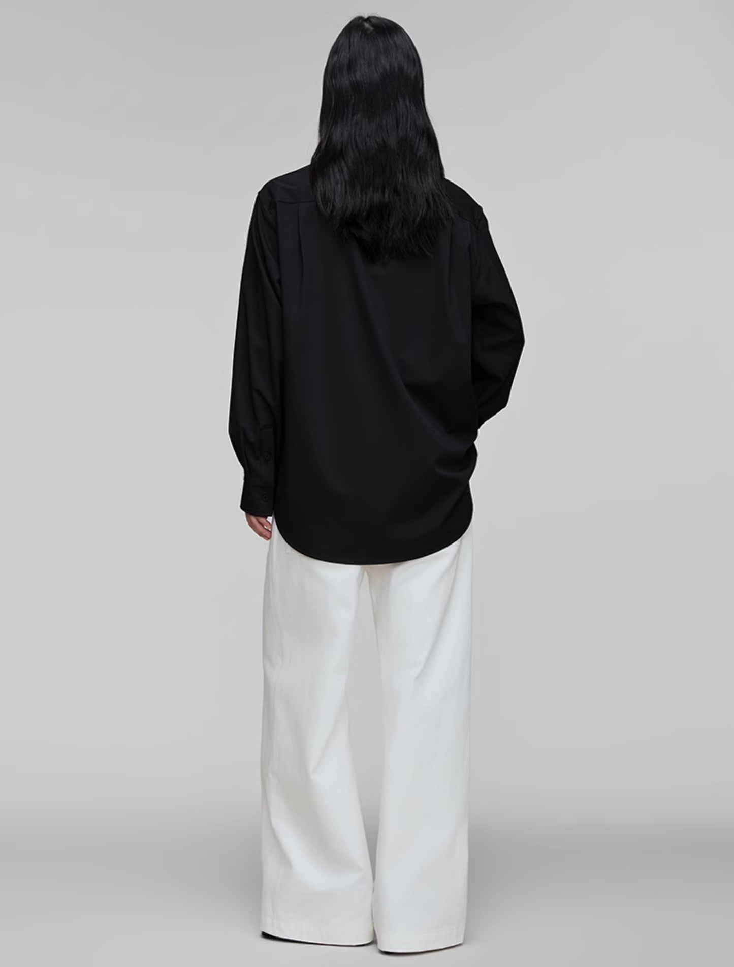 Elastic Waist Wide Leg Casual Pants