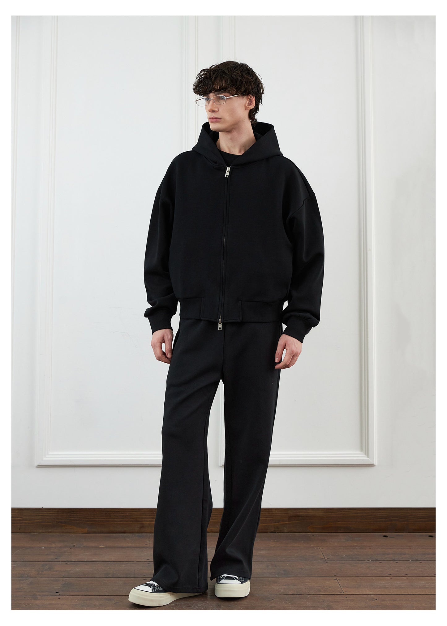 Stand-Up Hooded Sweatshirt Set