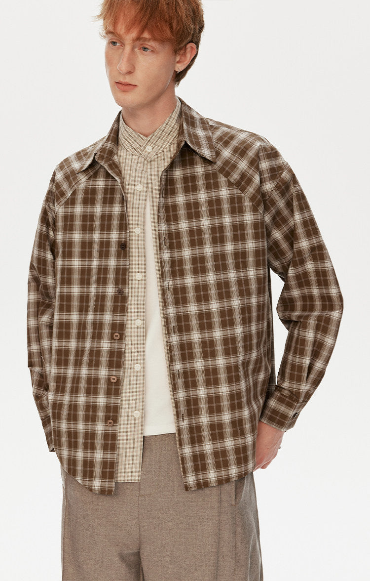 카라 캐주얼 레이어드 셔츠