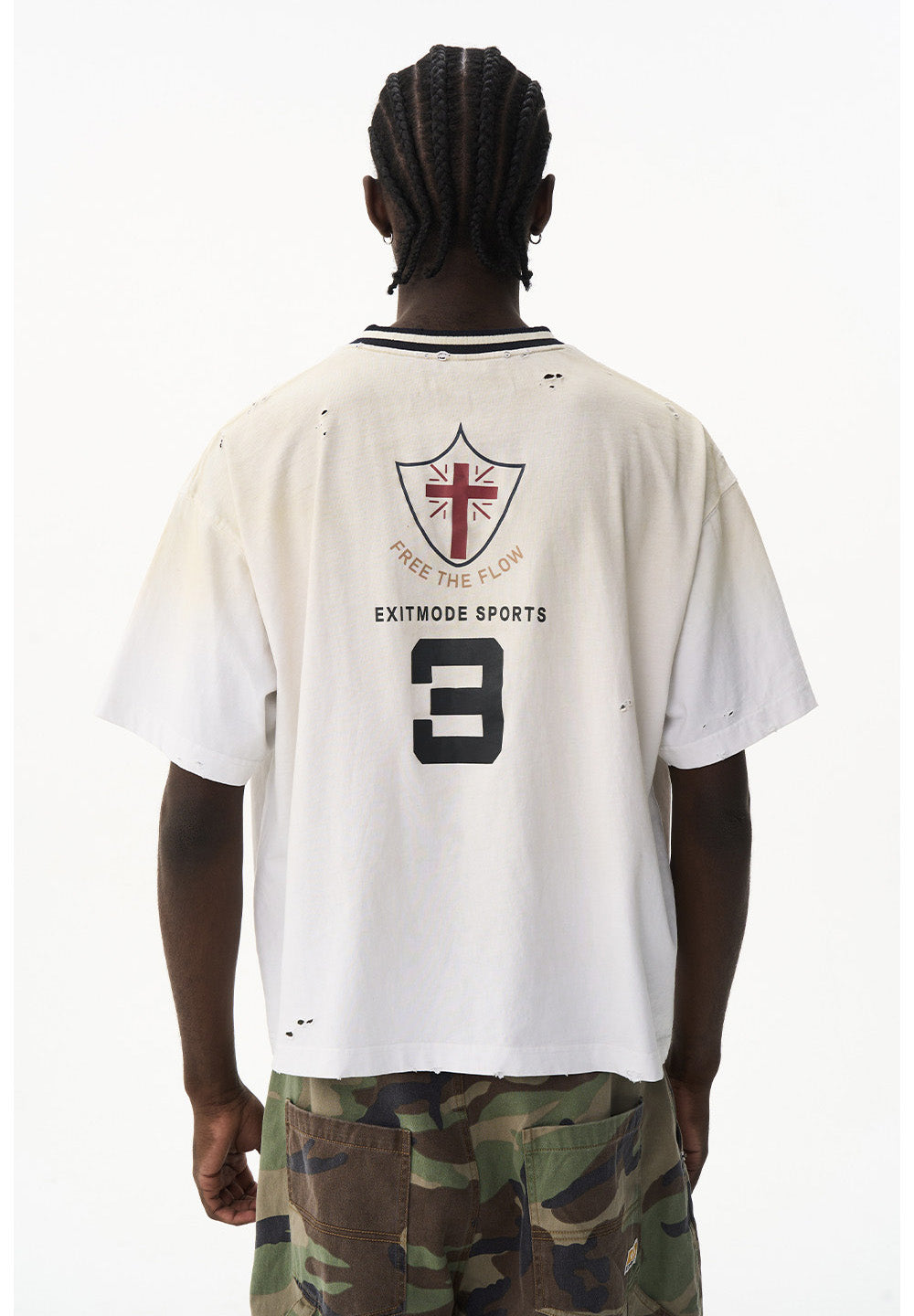 Loose Casual Sports V-Neck T-Shirt