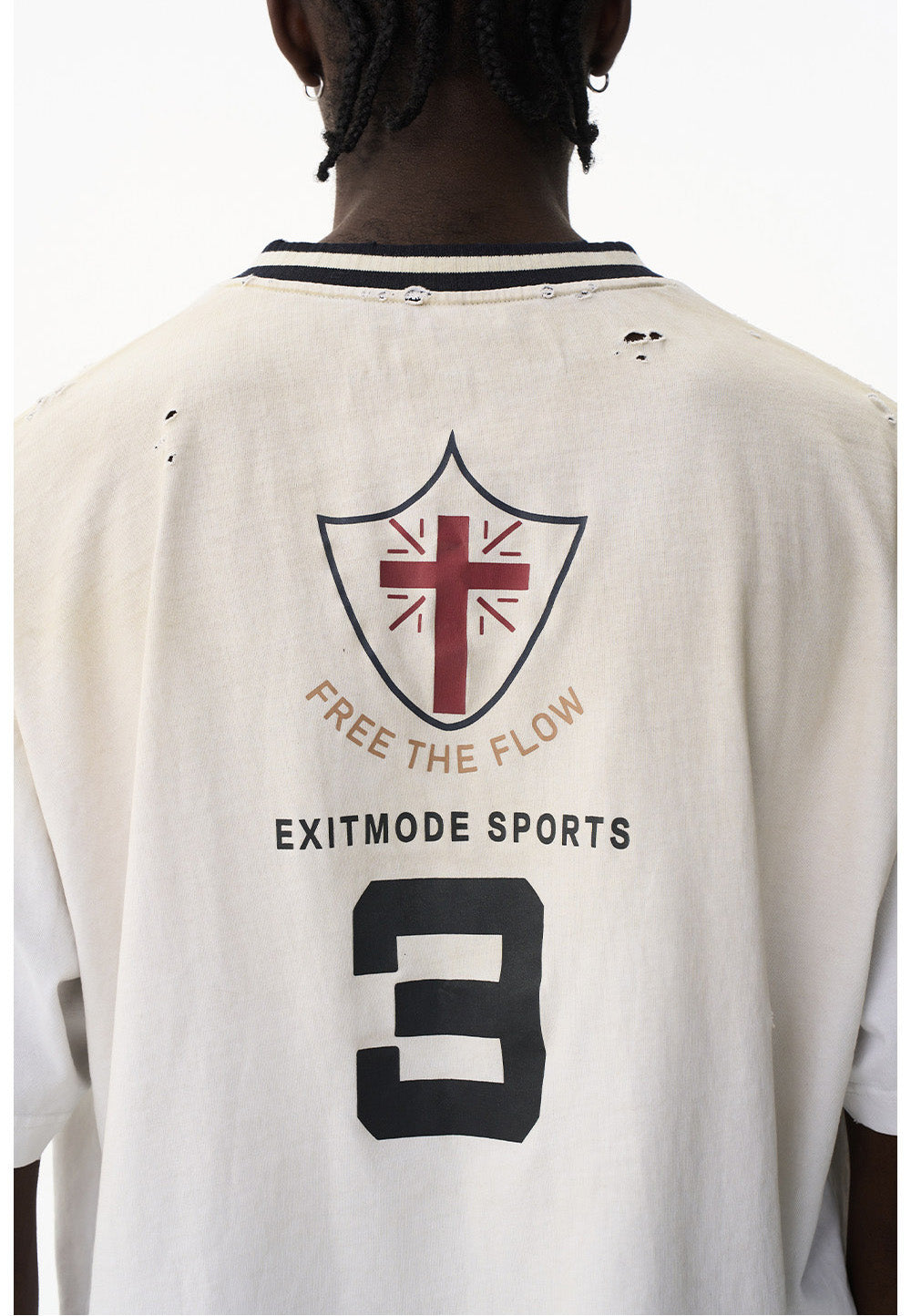 Loose Casual Sports V-Neck T-Shirt