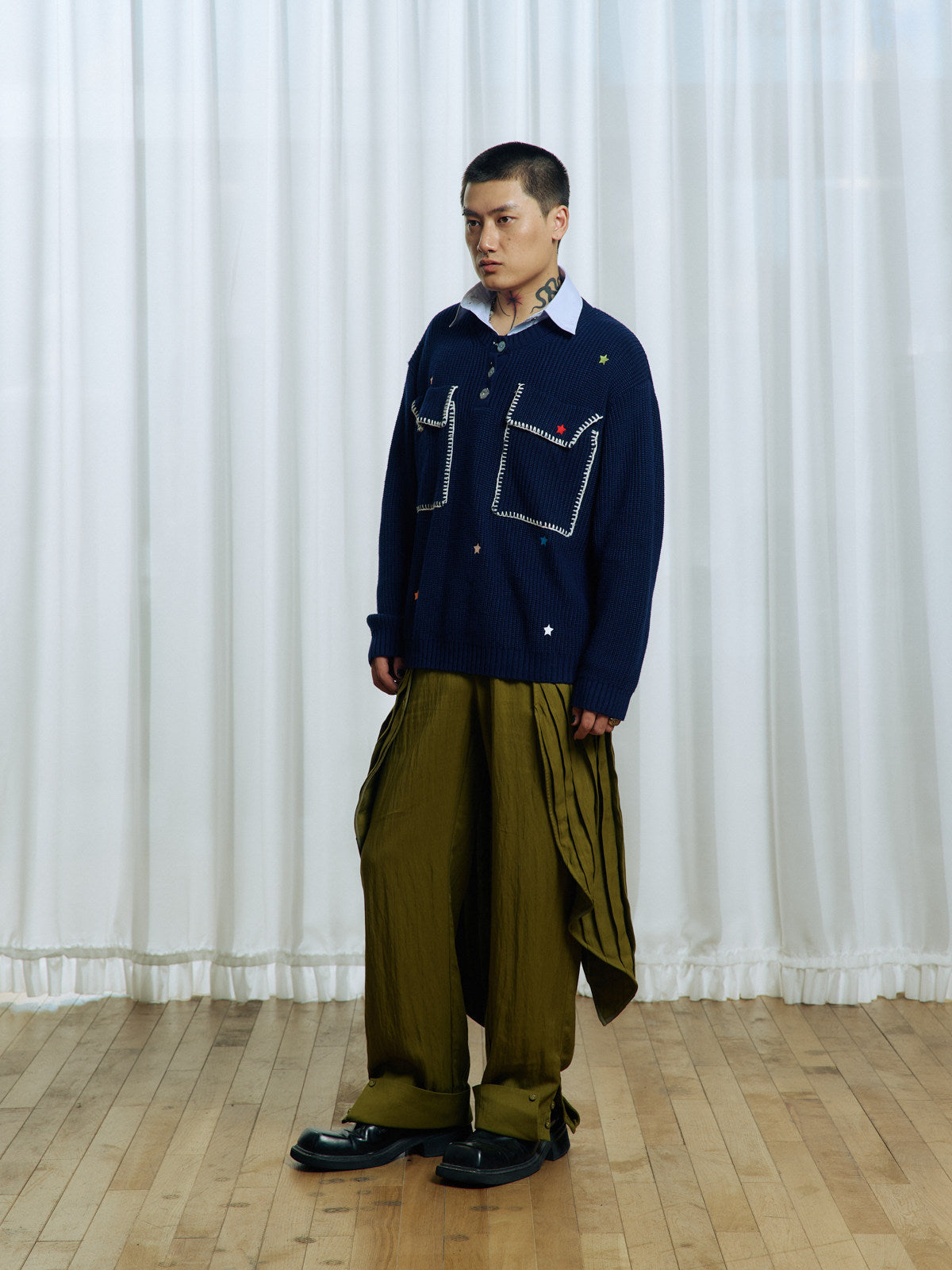 Pleated Casual Pants