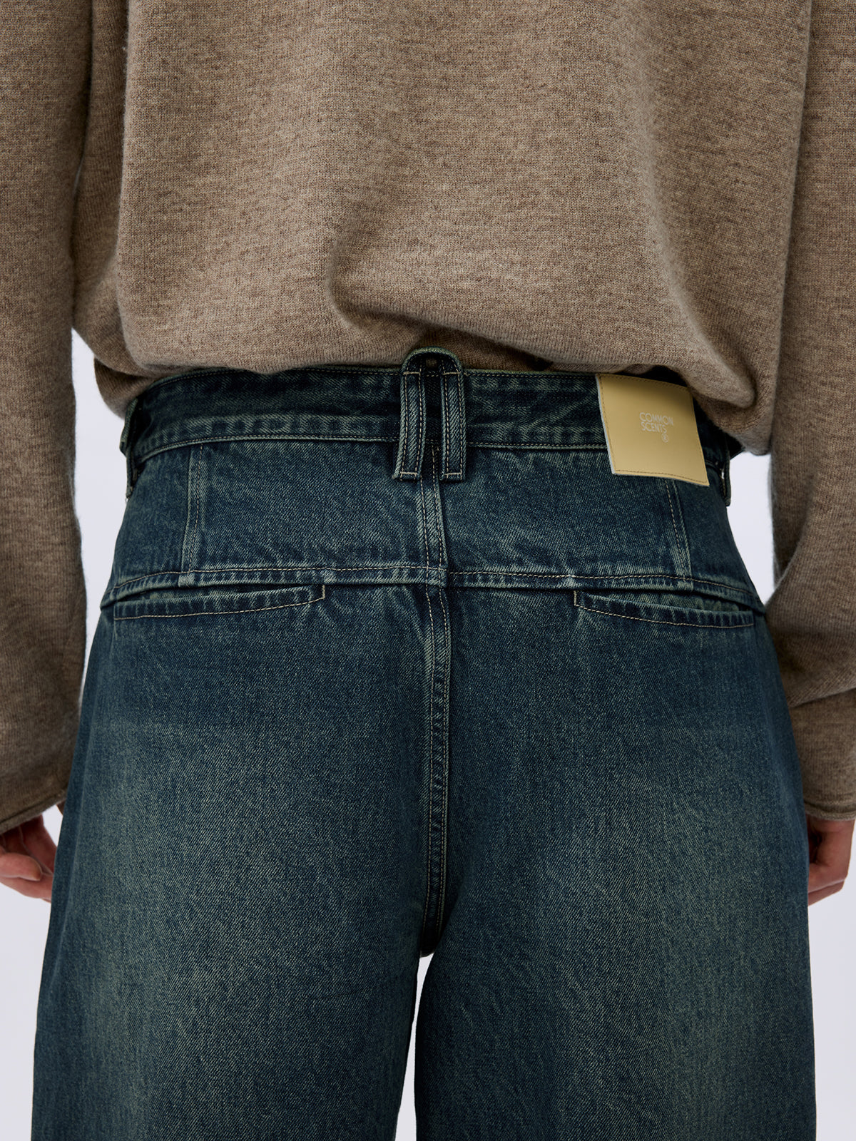 Loose Straight Leg Denim Pants