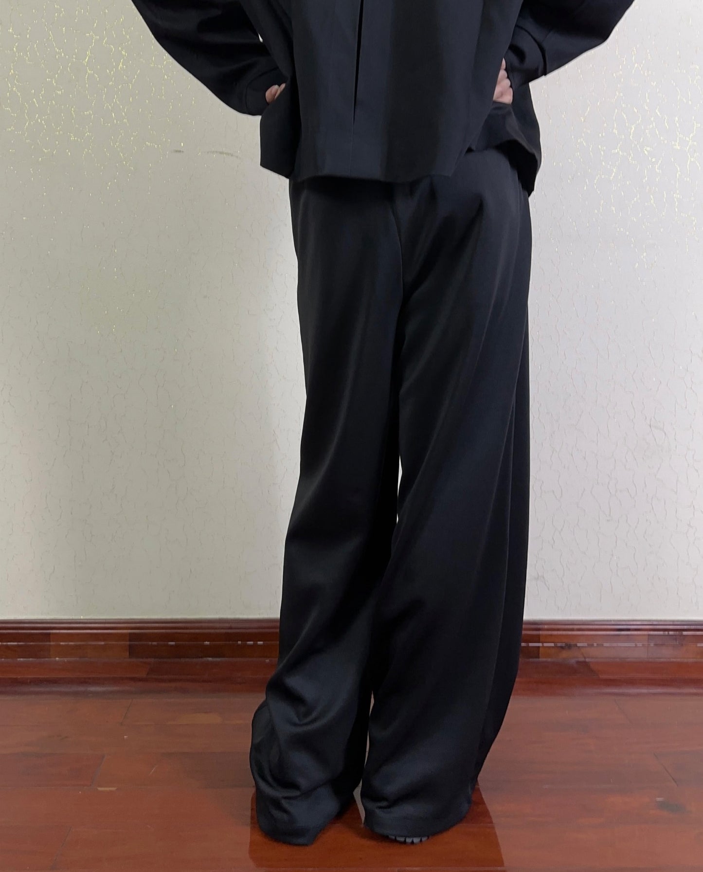 Micro Flare A-Line Wide Casual Pants