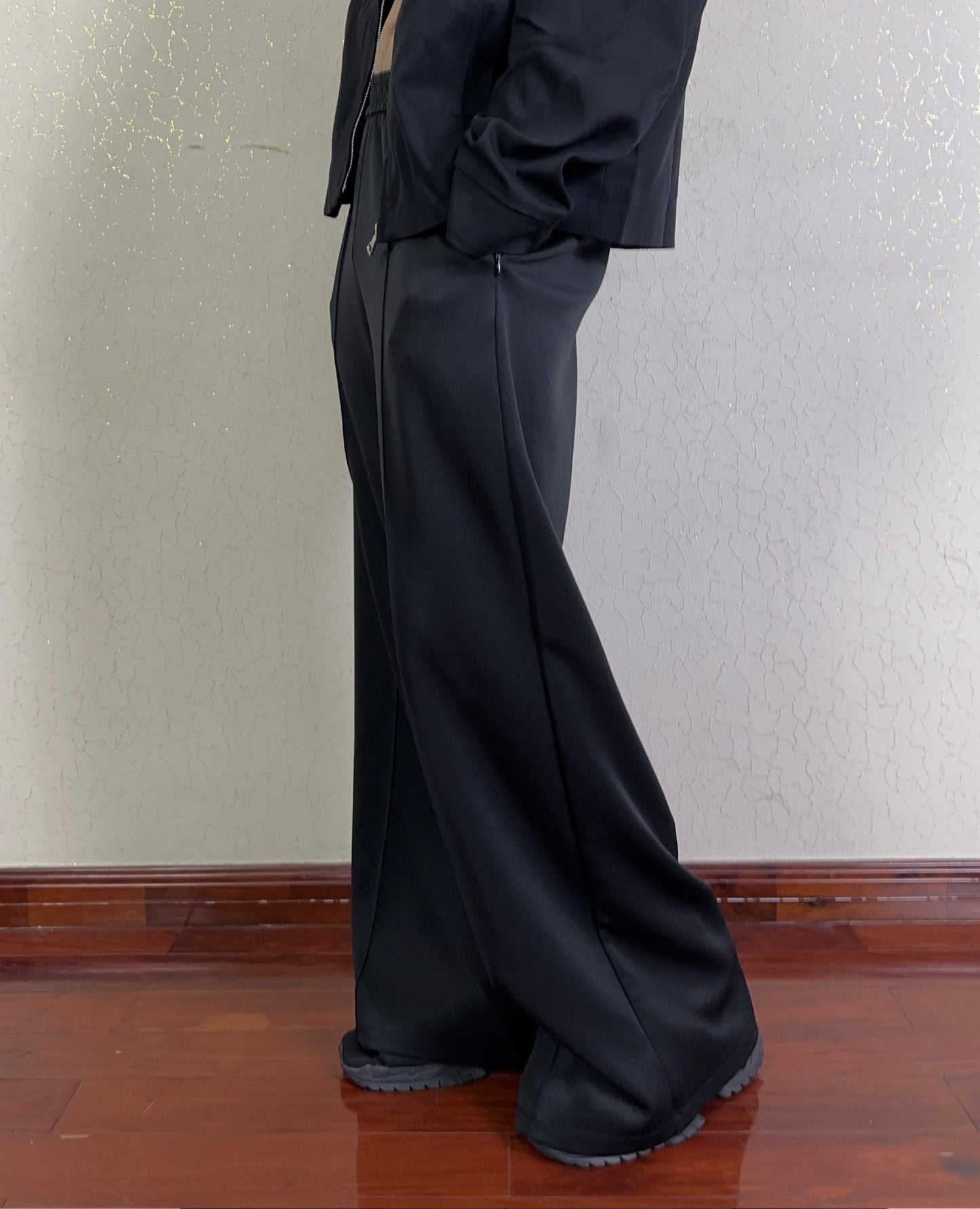 Micro Flare A-Line Wide Casual Pants