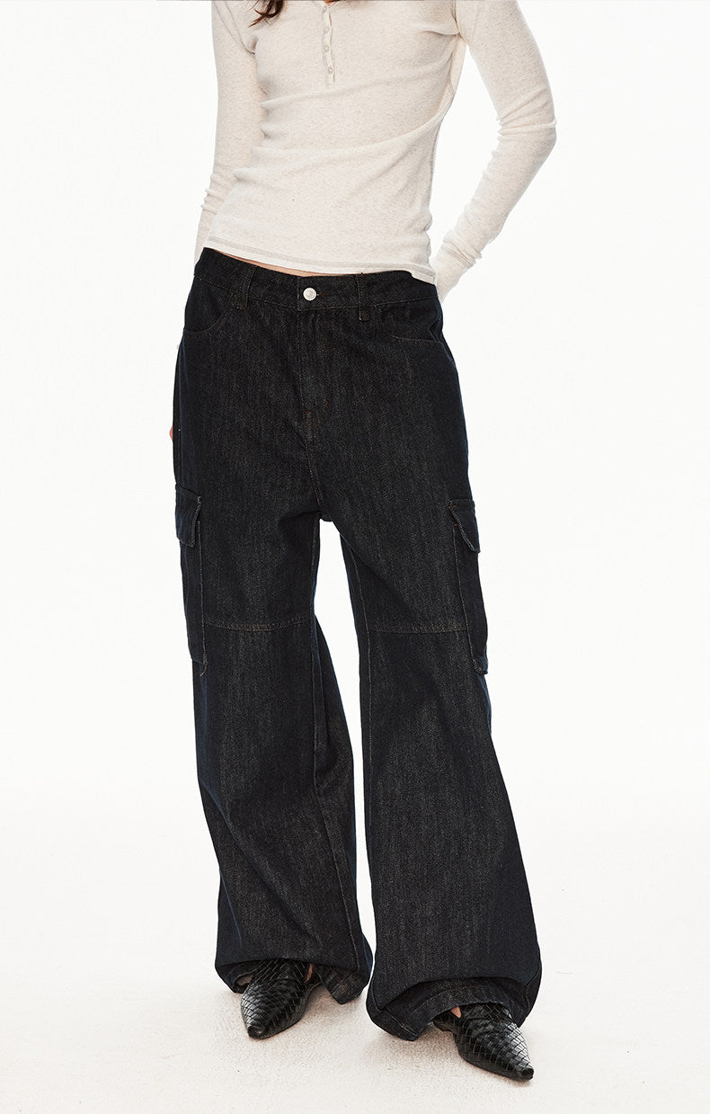 Retro Minimalist Stylish Denim Pants