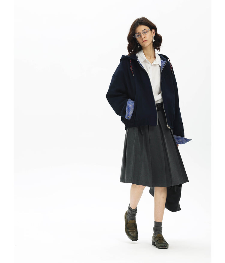 Reversible Checked Jacket